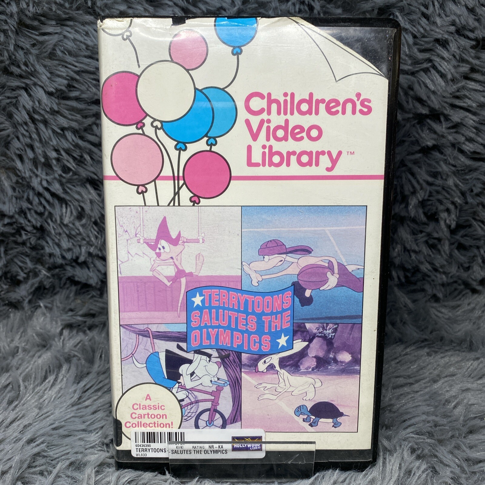 Viacom TerryToons Salutes The Olympics VHS Tape 1984 Cartoon Show Rare Clamshell