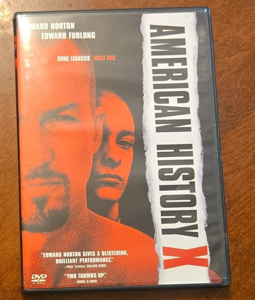 American History X (DVD, 1998) R Edward Norton Tony Kaye Widescreen Extras