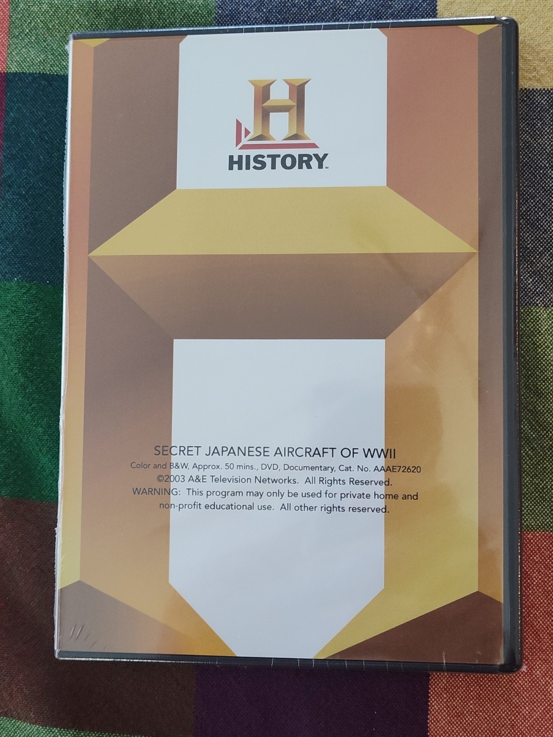 History Channel DVD Undercover Secret Japanese Aircraft of WWII Documentary