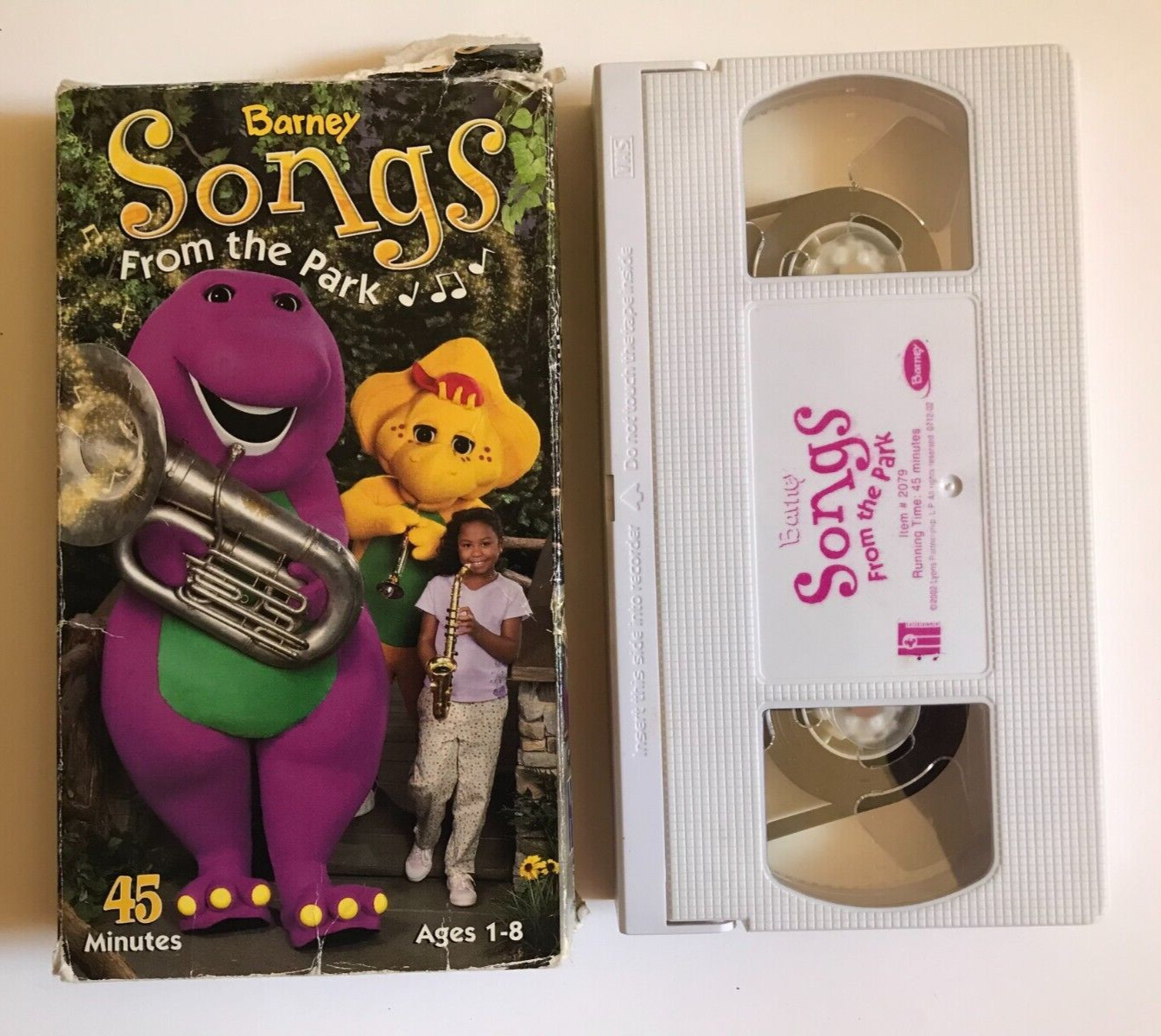 BARNEY ~ SONGS FROM THE PARK ~ VHS – 45 Minutes ~ Ages 1-8 ~ 1+ SHIP