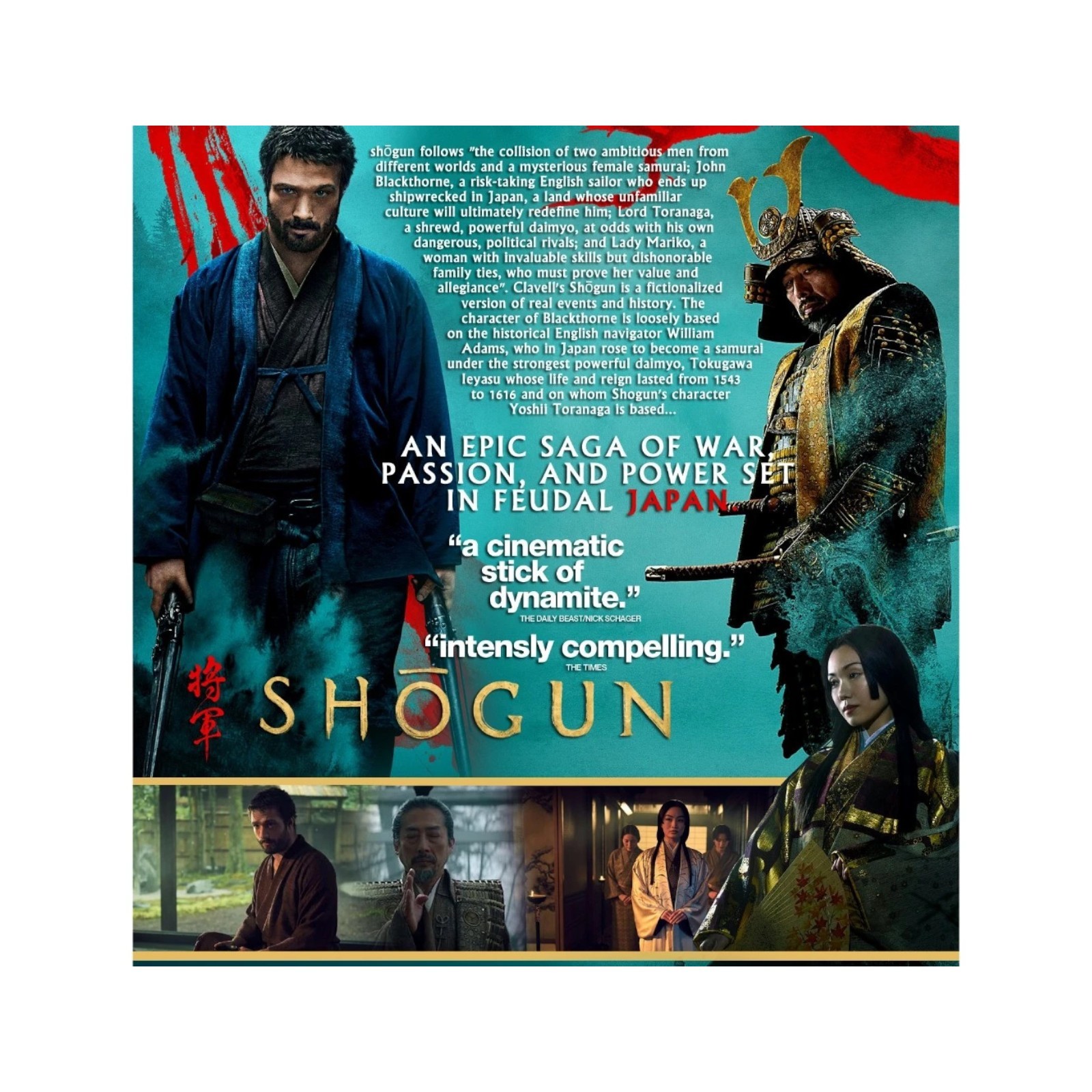 Shogun 2024 Complete TV Series Blu-ray Japanese Audio English Subtitles FREESHIP