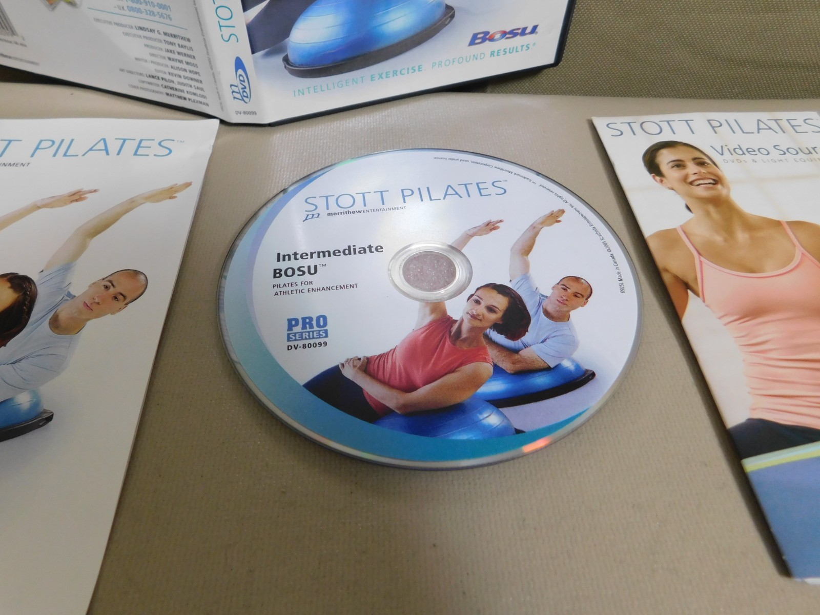 STOTT PILATES: Intermediate BOSU* for Athletic Enhancement VGC Disc Clean