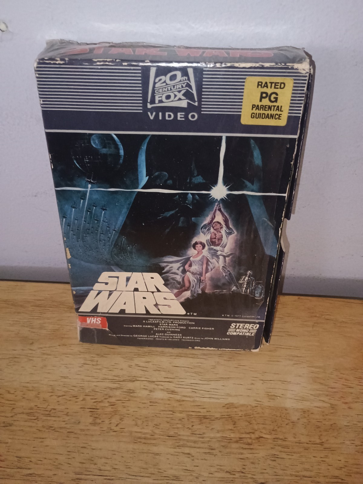 STAR WARS VHS 1st Edition 1977 STEREO MONO 20TH CENTURY FOX With Serial Number