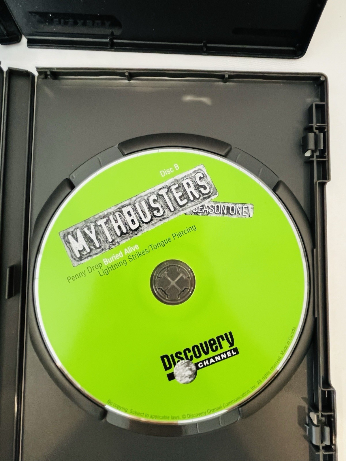 Mythbusters Season 1 – 4 DVD Set Discovery Channel Buried Alive Alcatraz