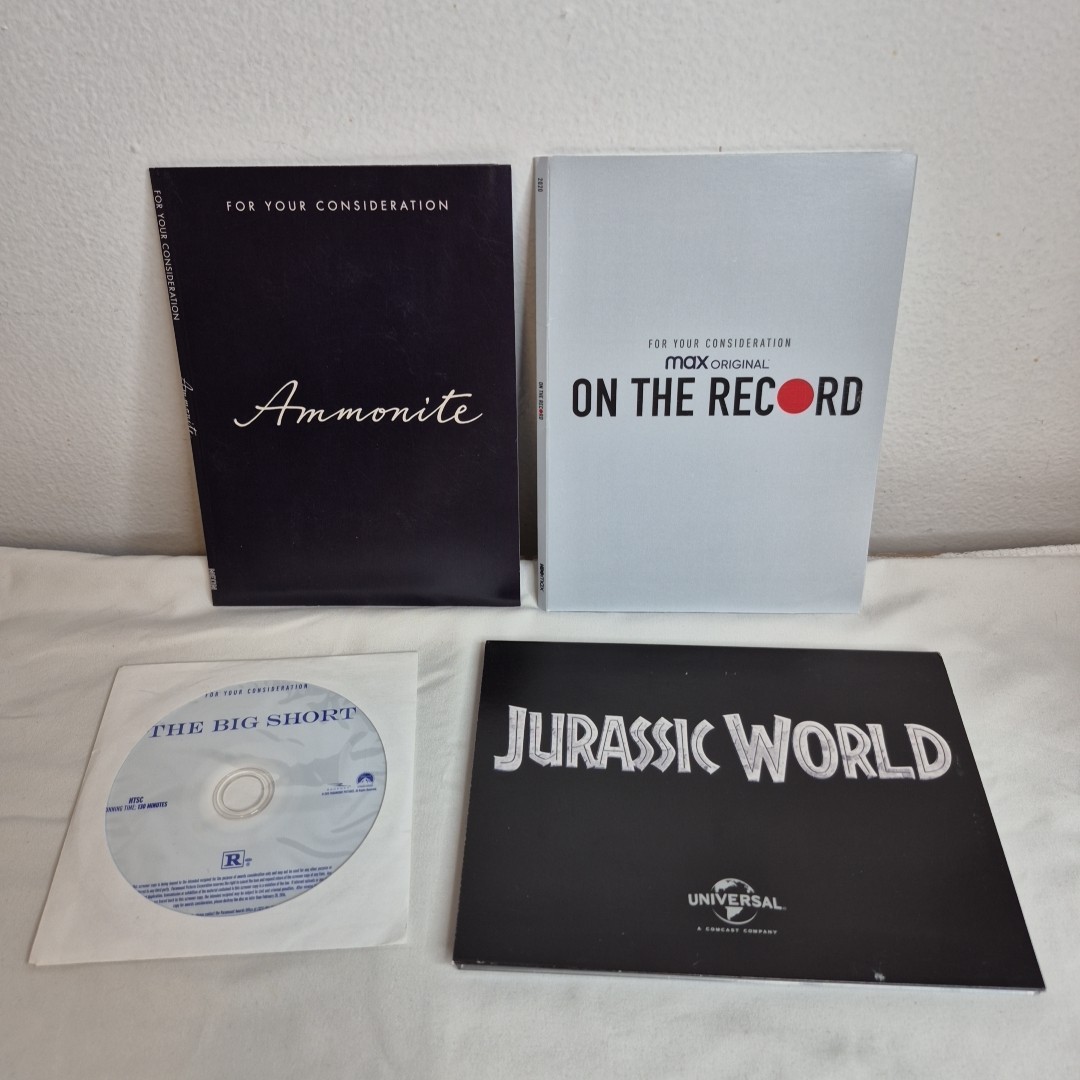 FYC Screener Lot Ammonite Jurassic World Blu-Ray Big Short On The Record Awards