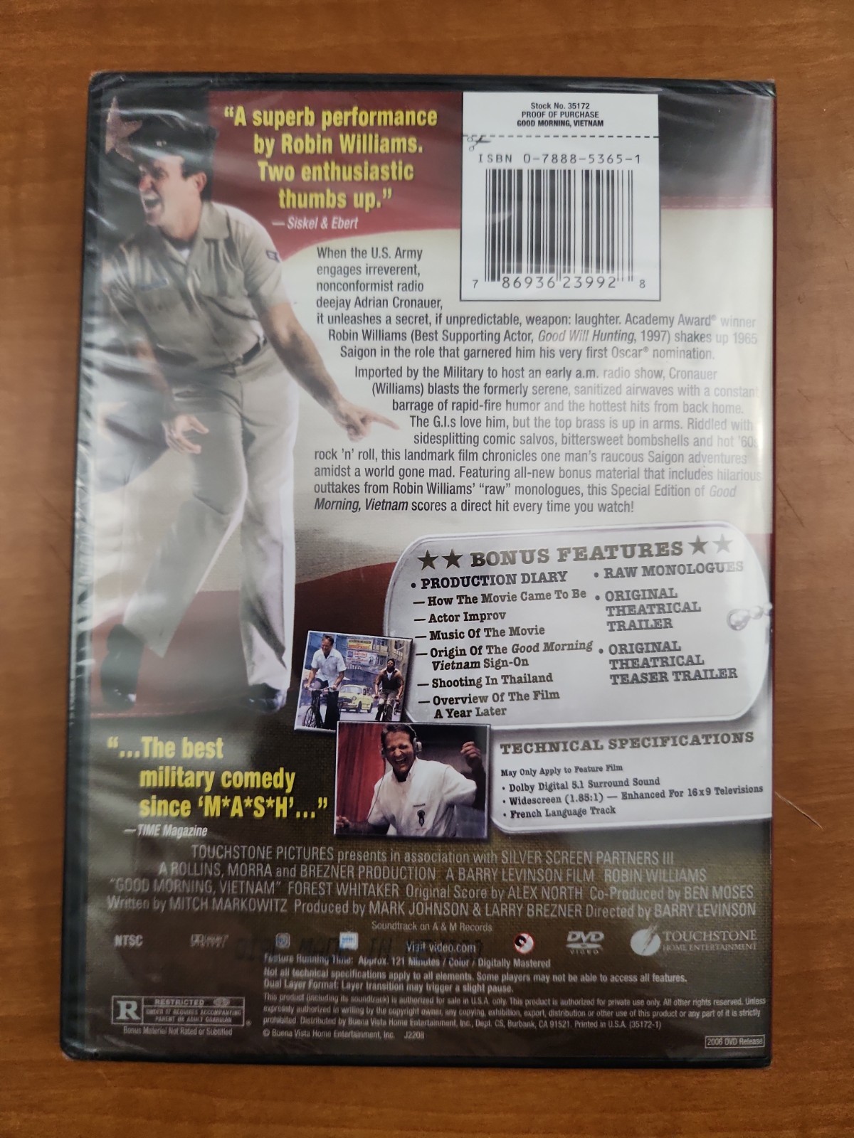 Good Morning Vietnam NEW SPECIAL EDITION on DVD with Robin Williams Sealed