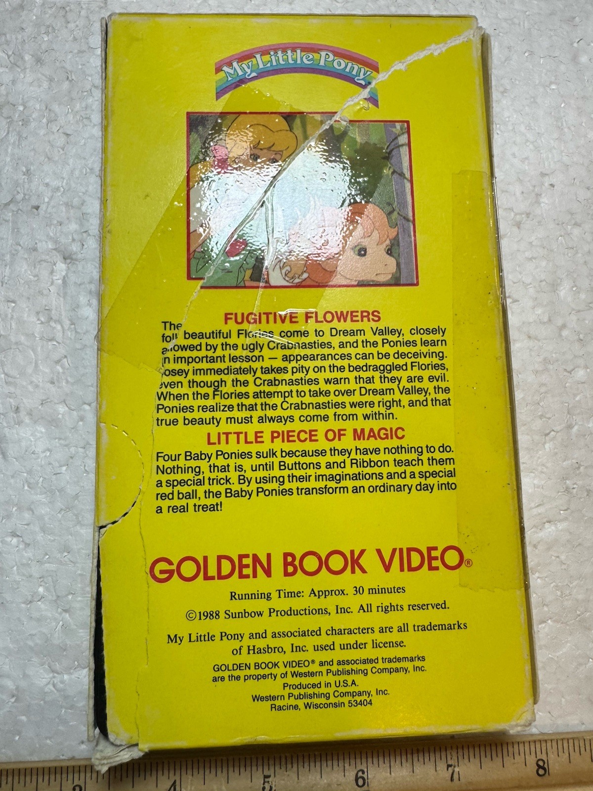1988 My Little Pony Golden Book VHS – Fugitive Flowers – Little Piece Of Magic