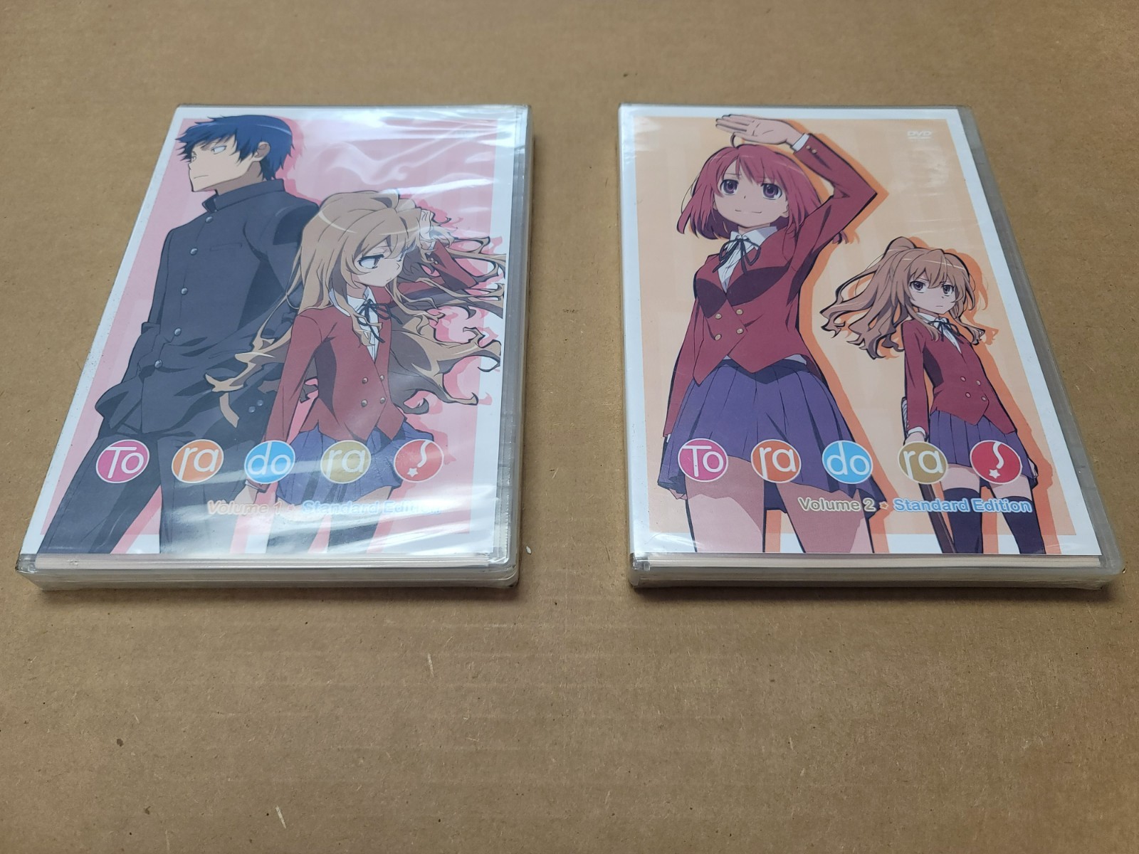 Toradora Volume 1 And 2 Sets Complete Series (DVD) New Sealed Authentic Standard