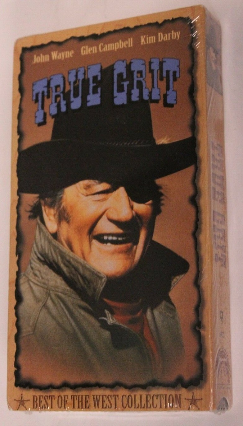 True Grit VHS Tape John Wayne Bruce Dern Glen Campbell Sealed Robert Duvall