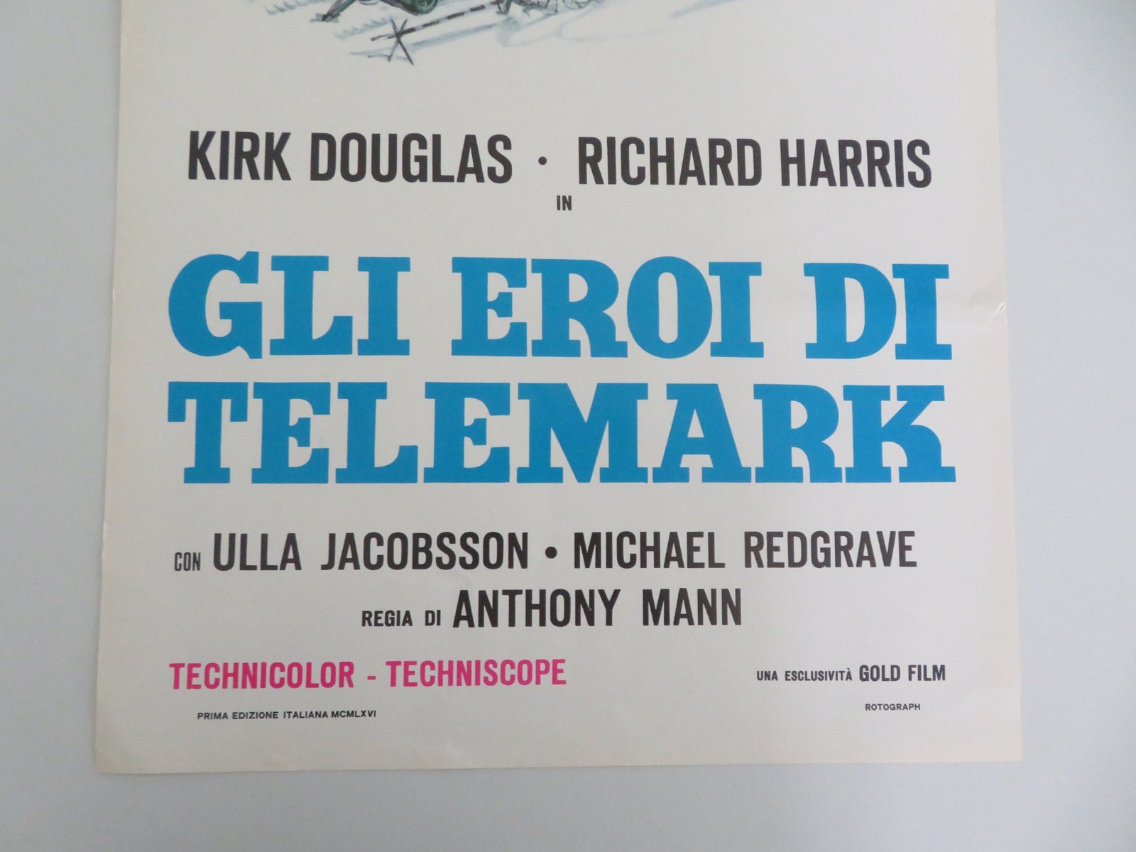 The Heroes of Telemark Italian Locandina Poster Kirk Douglas Harris R1972