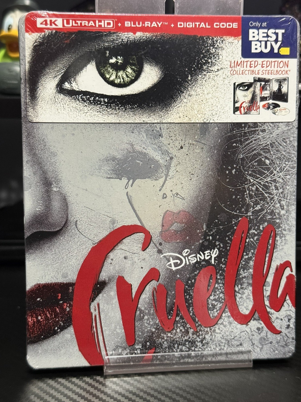 Cruella 4K Steelbook – 4K UHD + Blu-ray + Digital – New & Sealed Disney Box Ship