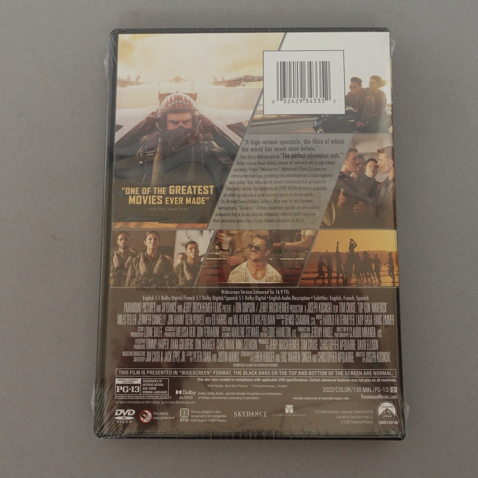Top Gun Maverick (DVD, 2022) Tom Cruise Action Drama Movie Widescreen Sealed