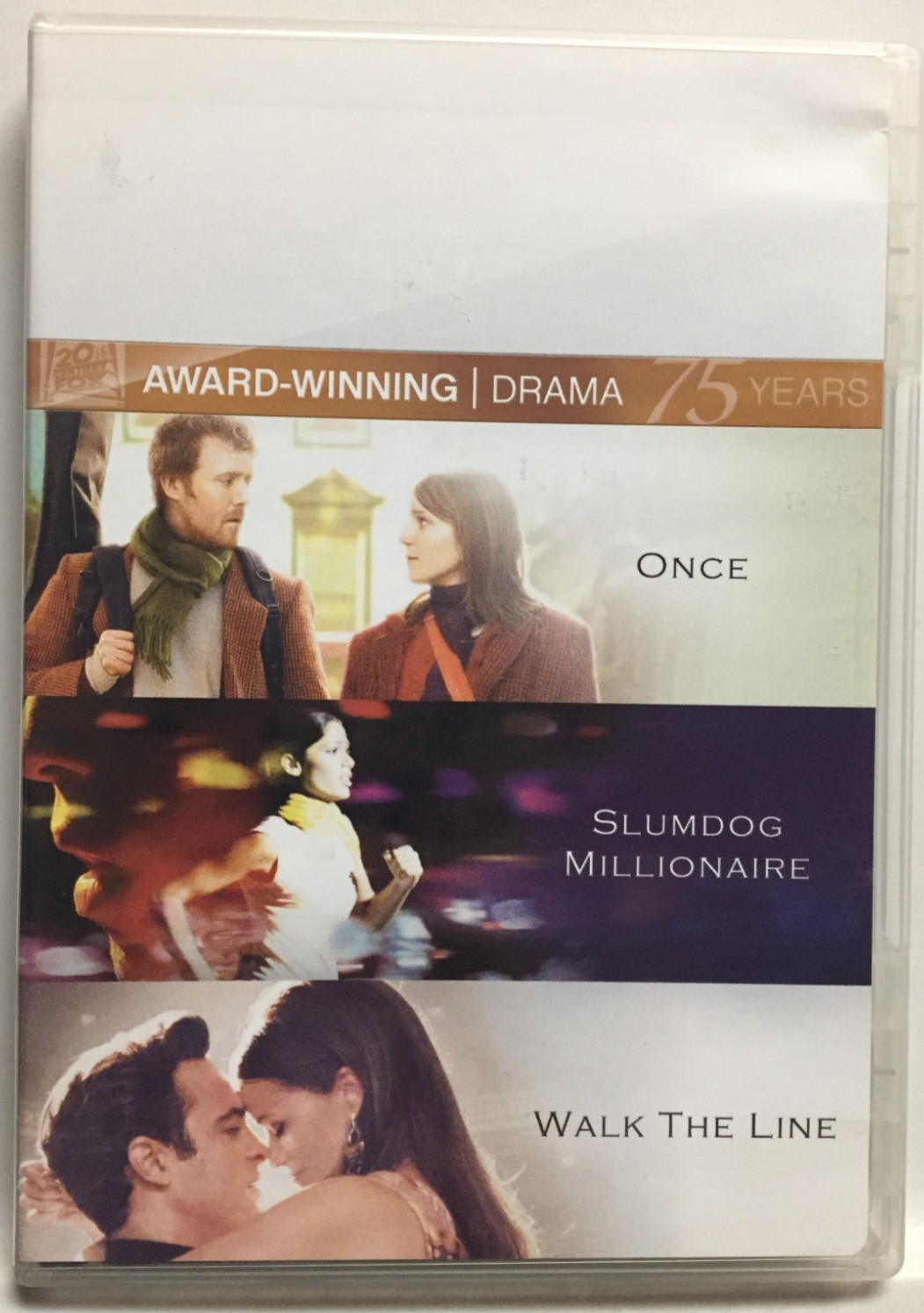 Once / Slumdog Millionaire / Walk The Line (DVD,2010,3-Disc,Widescreen)