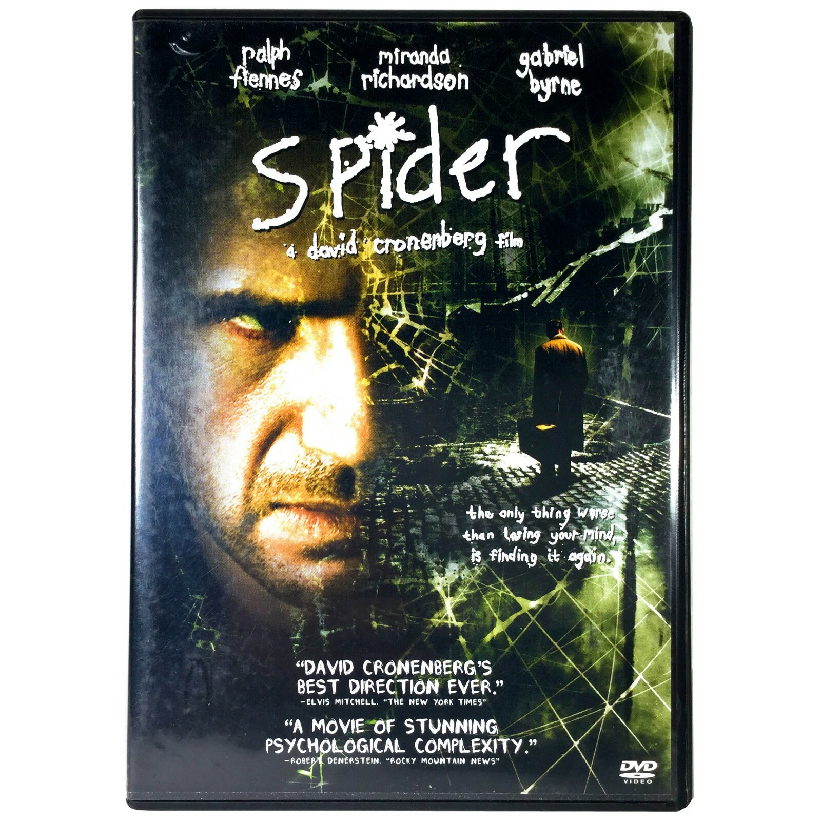 Spider (DVD, 2003, Widescreen) Like New ! Ralph Fiennes Gabriel Byrne