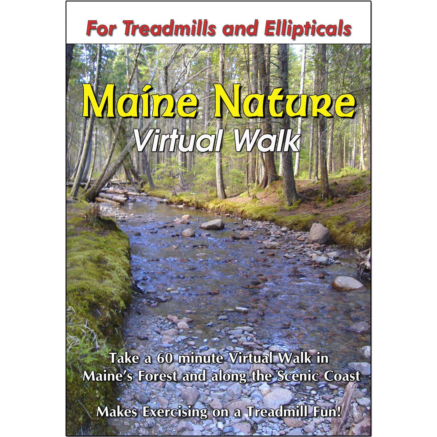 MAINE NATURE WALK TREADMILL DVD – SCENERY VIDEO FOR EXERCISE FITNESS WEIGHT LOSS