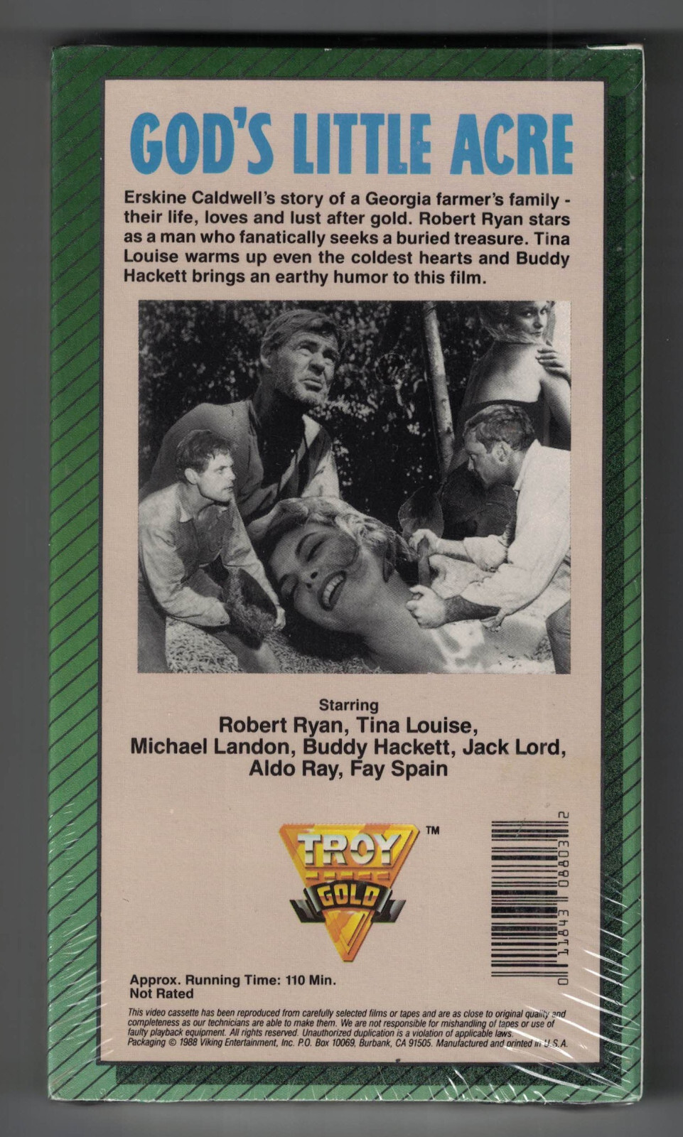 God’s Little Acre (Film 1958, VHS 1988) Robert Ryan Tina Louise Buddy Hackett
