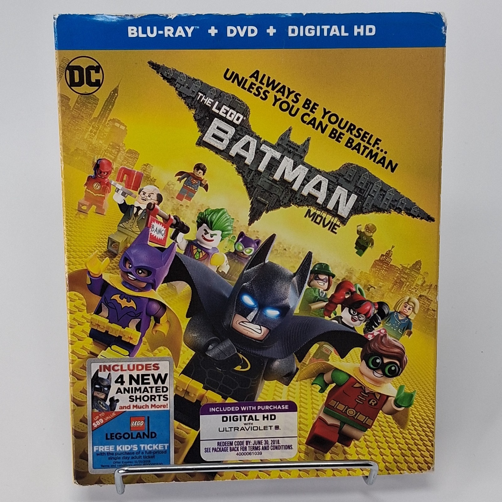 NEW The LEGO Batman Movie Blu-ray DVD 2017 2-Disc Set Slipcover DC Warner Bros