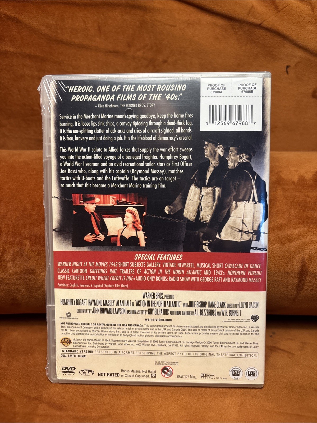 New Action in the North Atlantic (1943) DVD 2006 Humphrey Bogart Raymond Massey