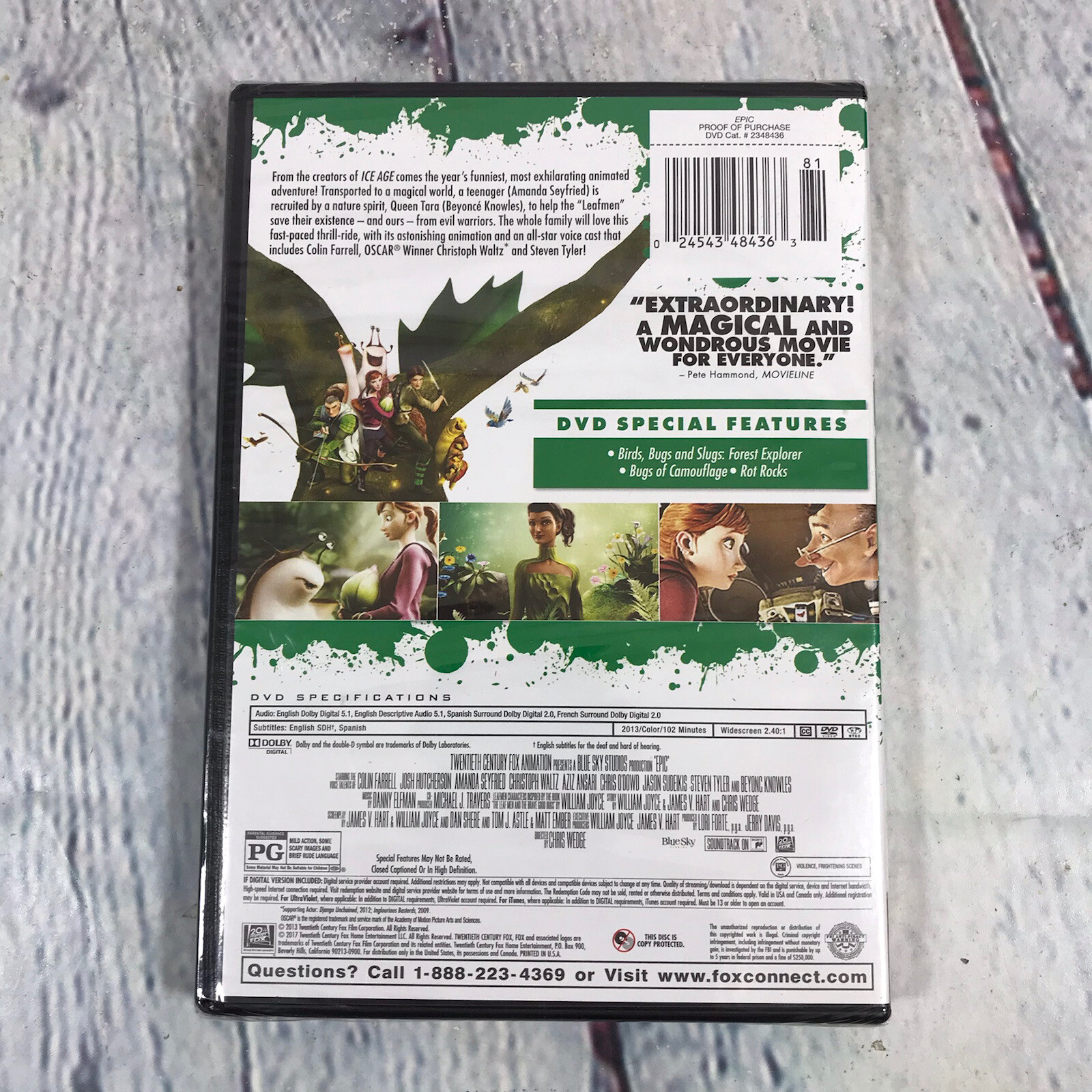 Epic Blue Sky Studios DVD 2013 Widescreen New Sealed