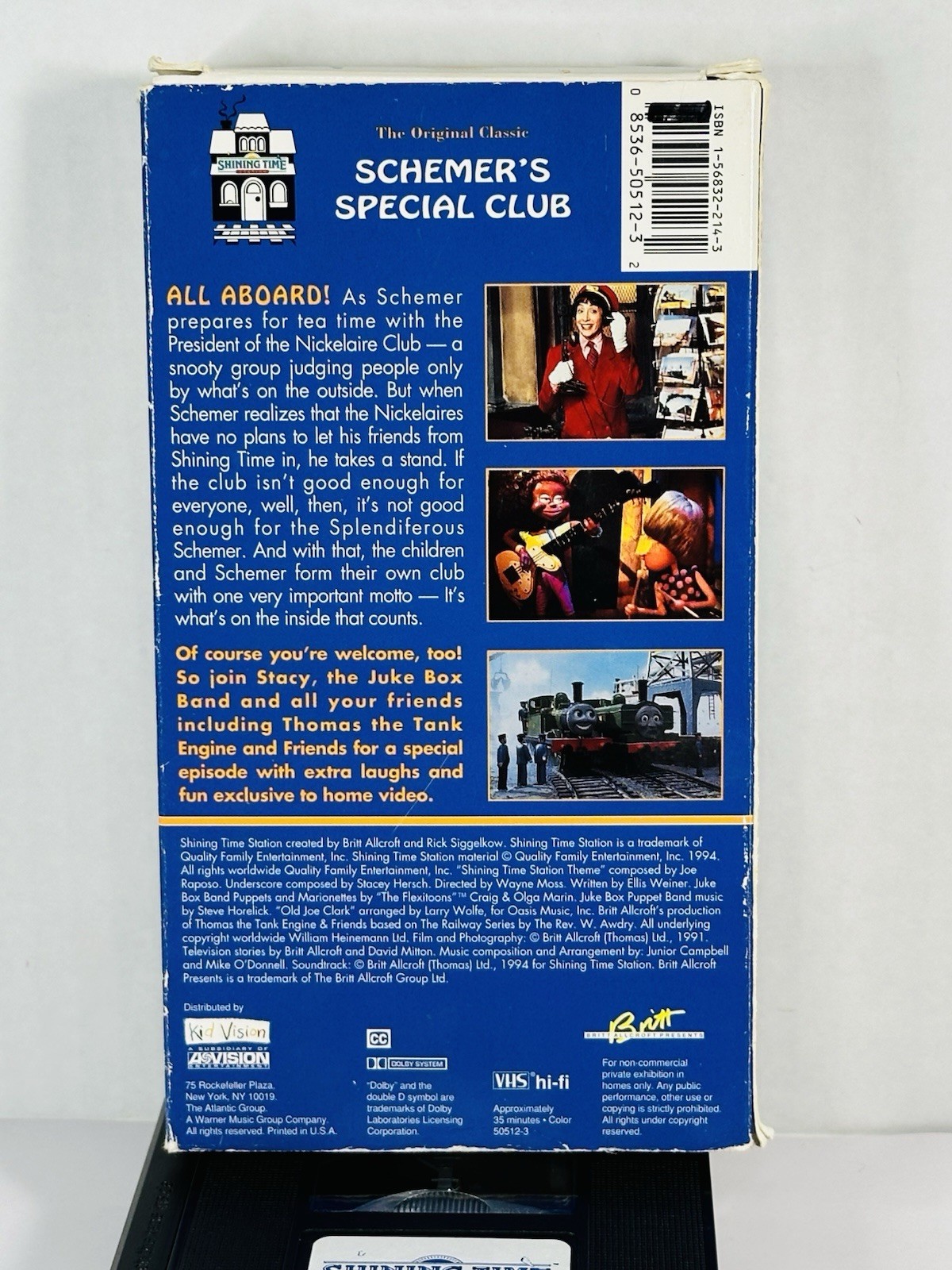 Shining Time Station Volume 8: Schemer’s Special Club VHS 1994 Thomas The Train
