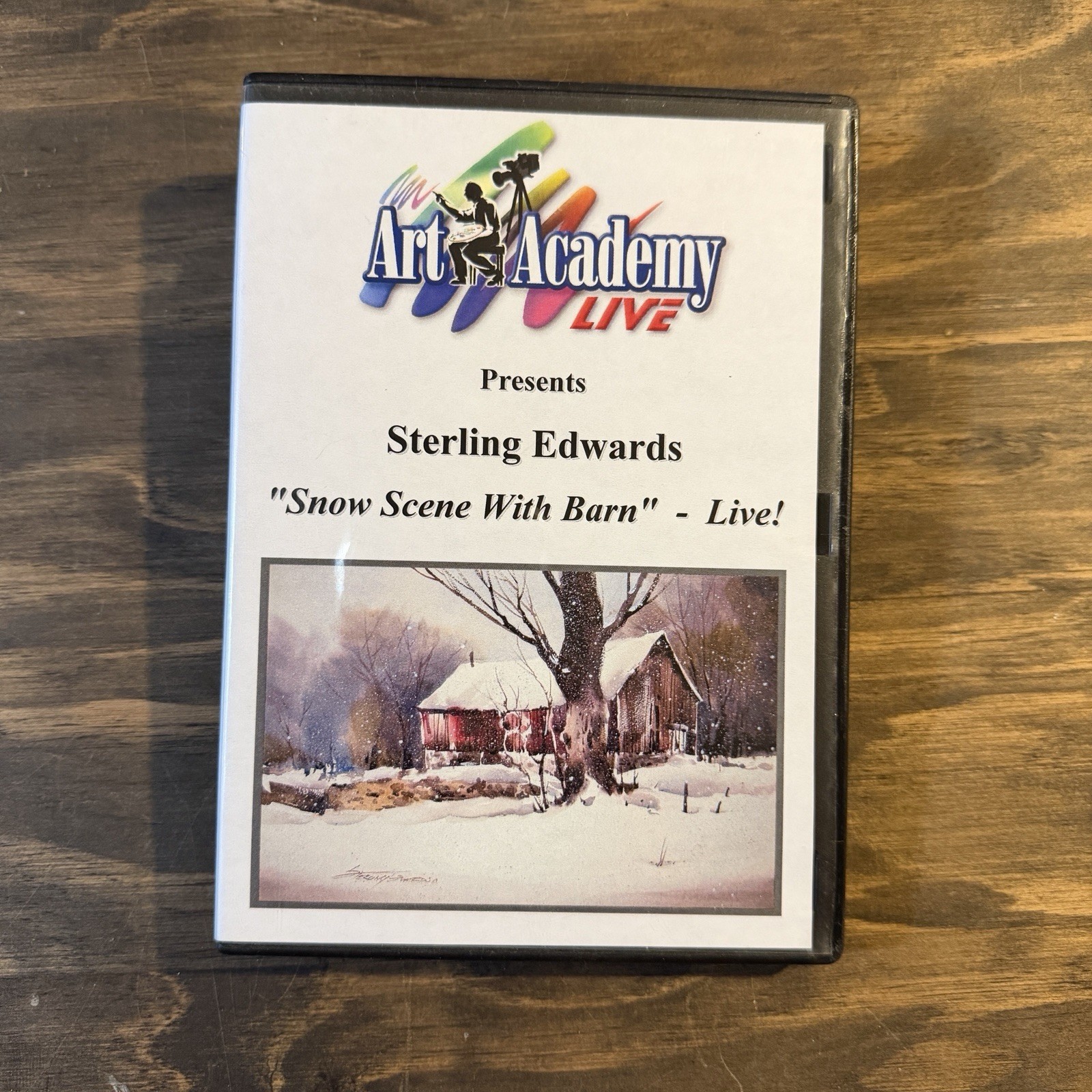 Art Academy Live DVD Snow Scene With Barn With Sterling Edwards Instructional