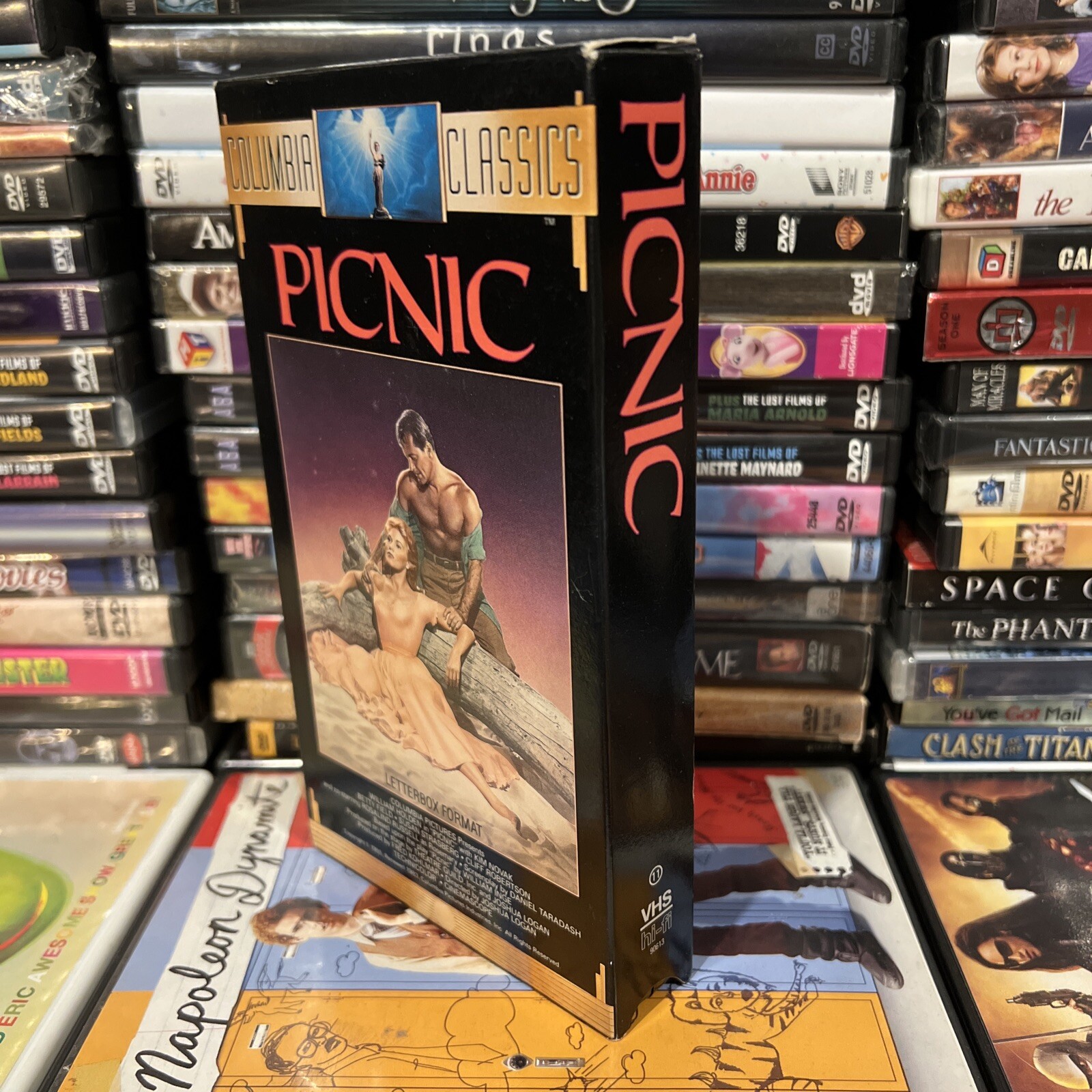 Picnic 1955 VHS Tested Kim Novak William Holden Sexy Drama Joshua Logan
