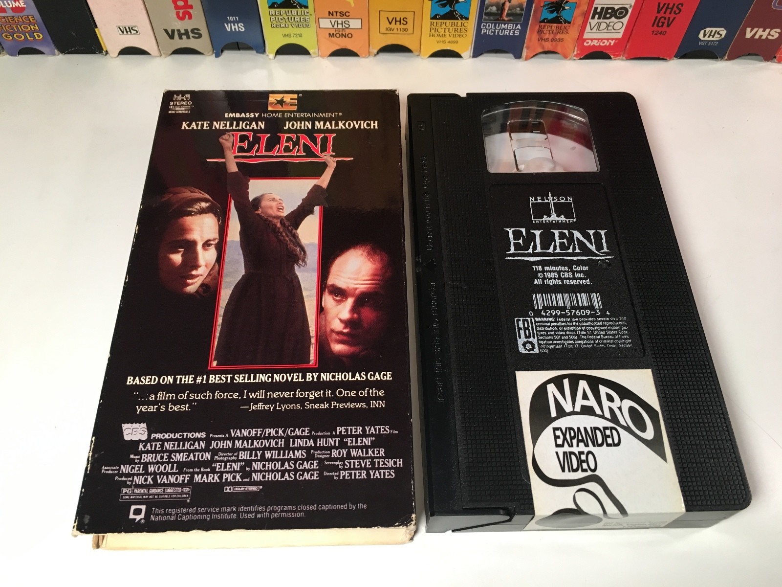 * Eleni 80’s Drama VHS 1985 Kate Nelligan John Malkovich Linda Hunt Embassy