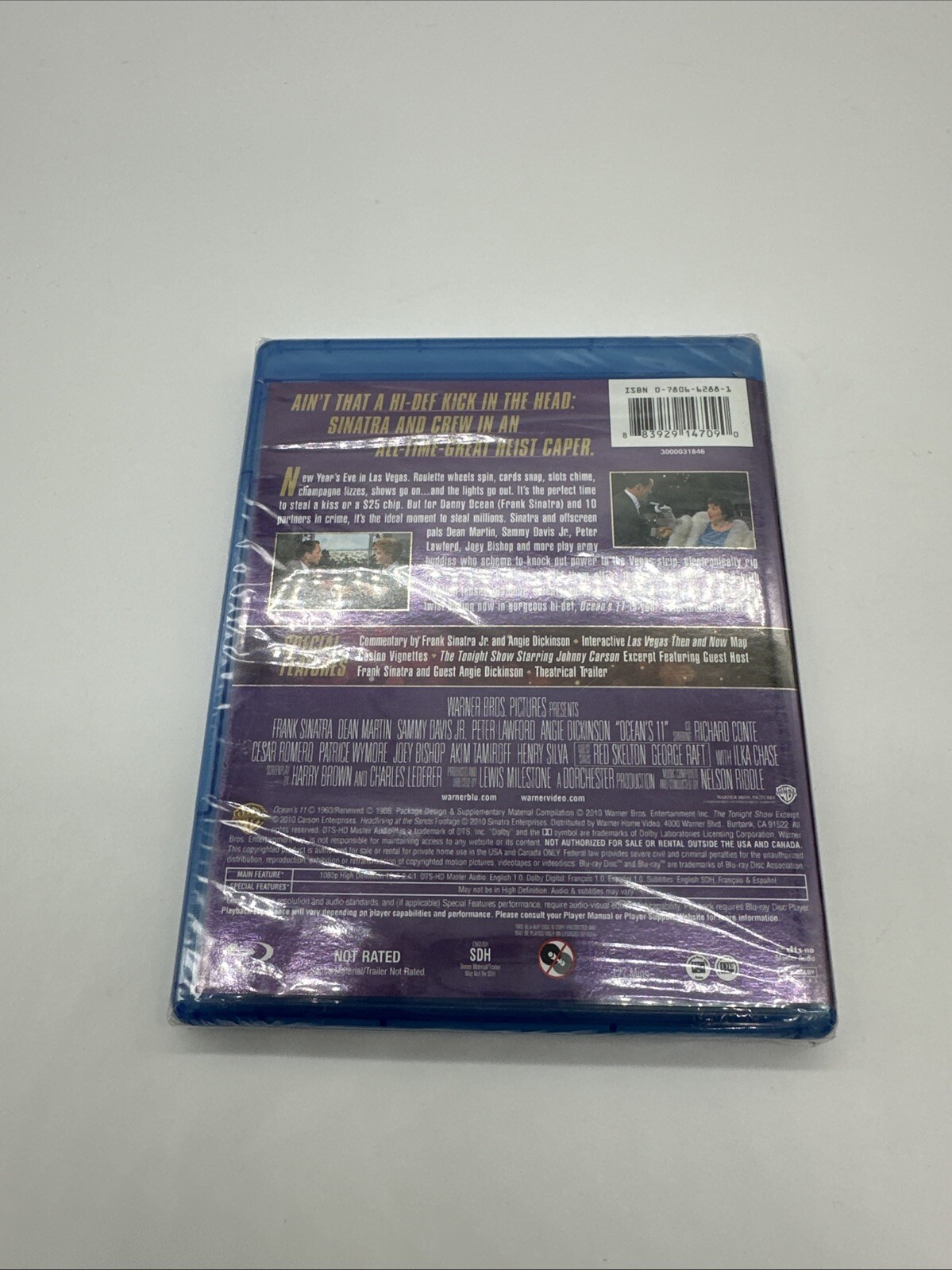Ocean’s 11 Eleven (Blu Ray, 1960) A Classic Crime Caper! 50th Anniversary Film