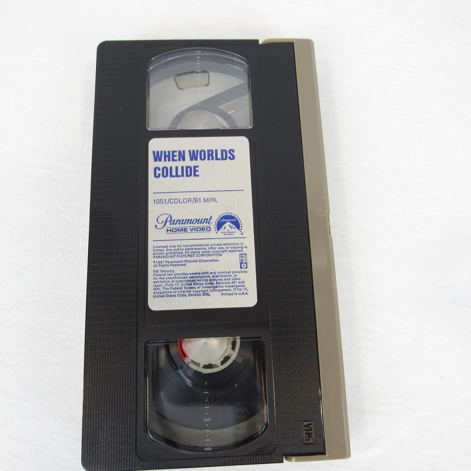 When Worlds Collide VHS 1981 Sci-Fi HTF Paramount Gatefold Book Box 5106