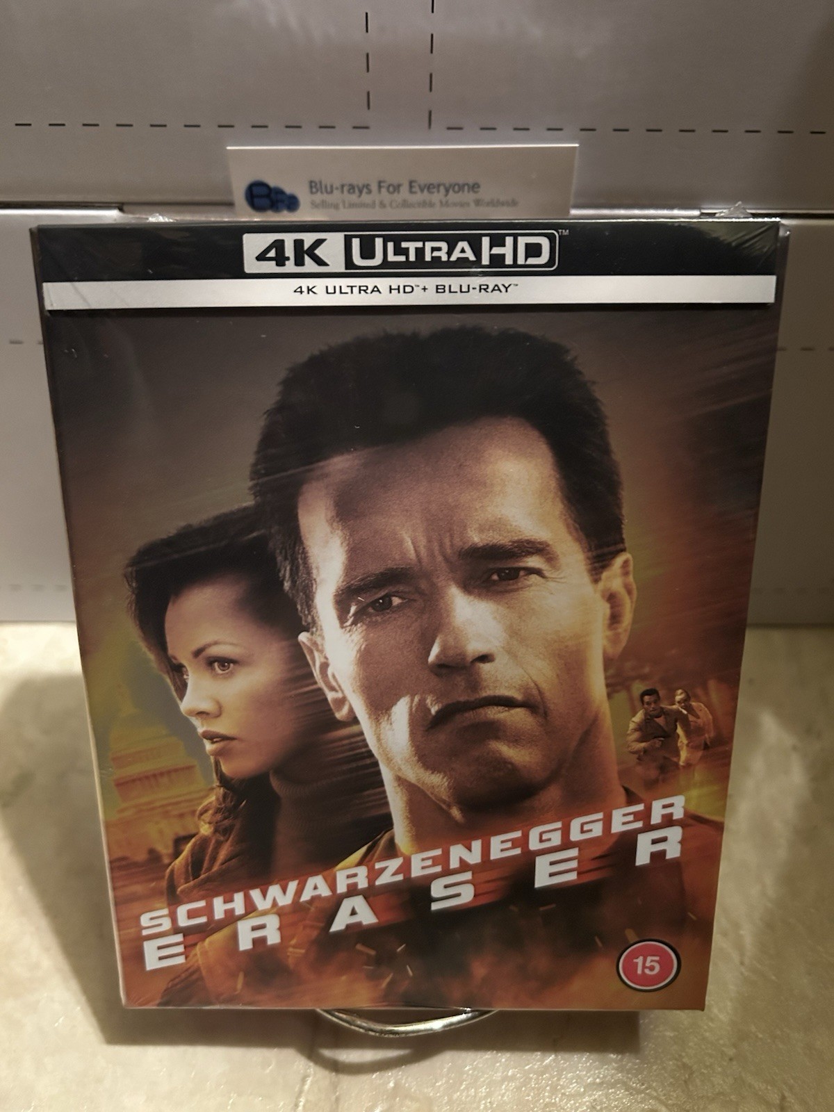 NEW Eraser 4K Full Slip SteelBook Ultimate Collectors Edition Blu-ray (UK)[1996]