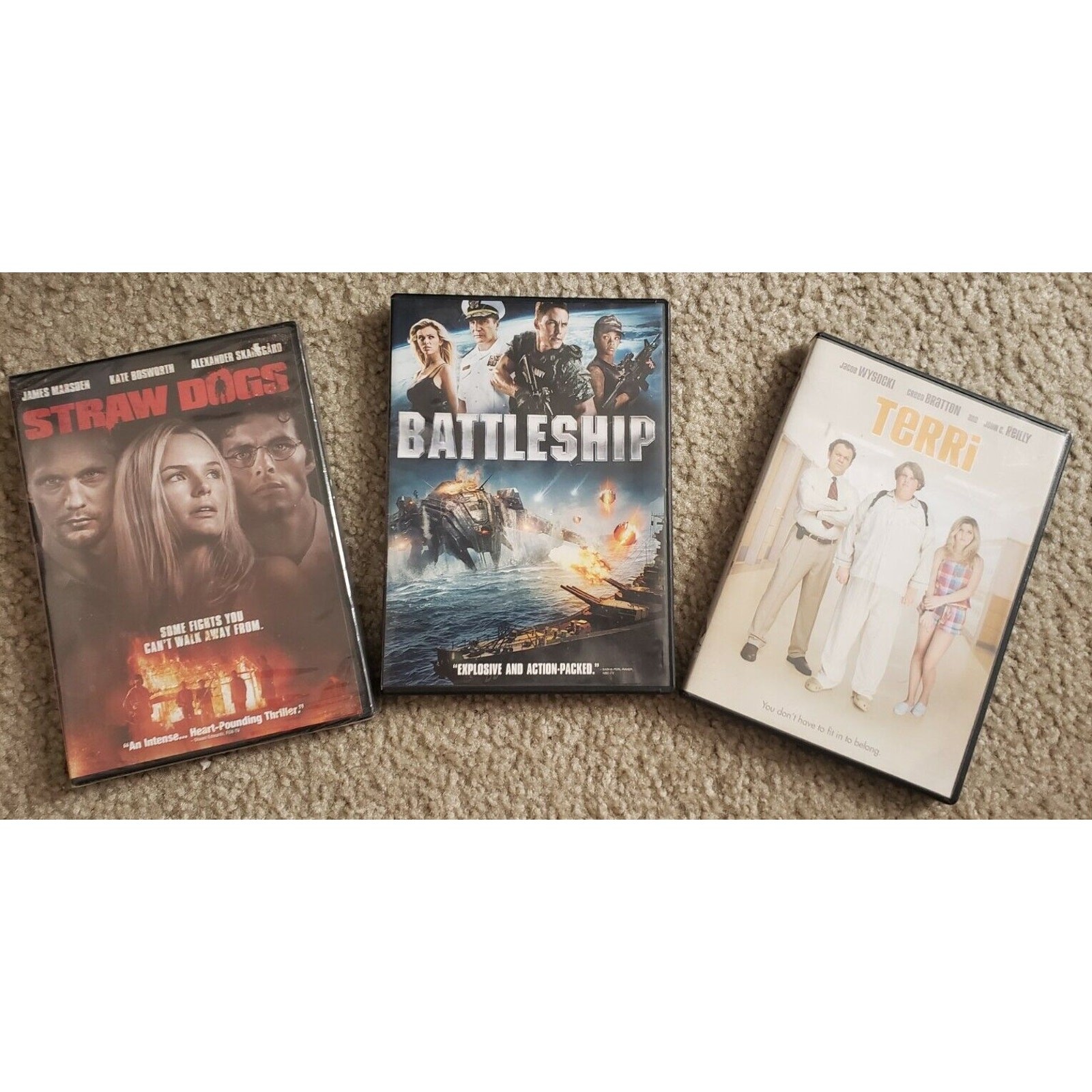 Straw Dogs (Blu-ray, 2011), Battleship DVD & TeRRi New 3 DVDs