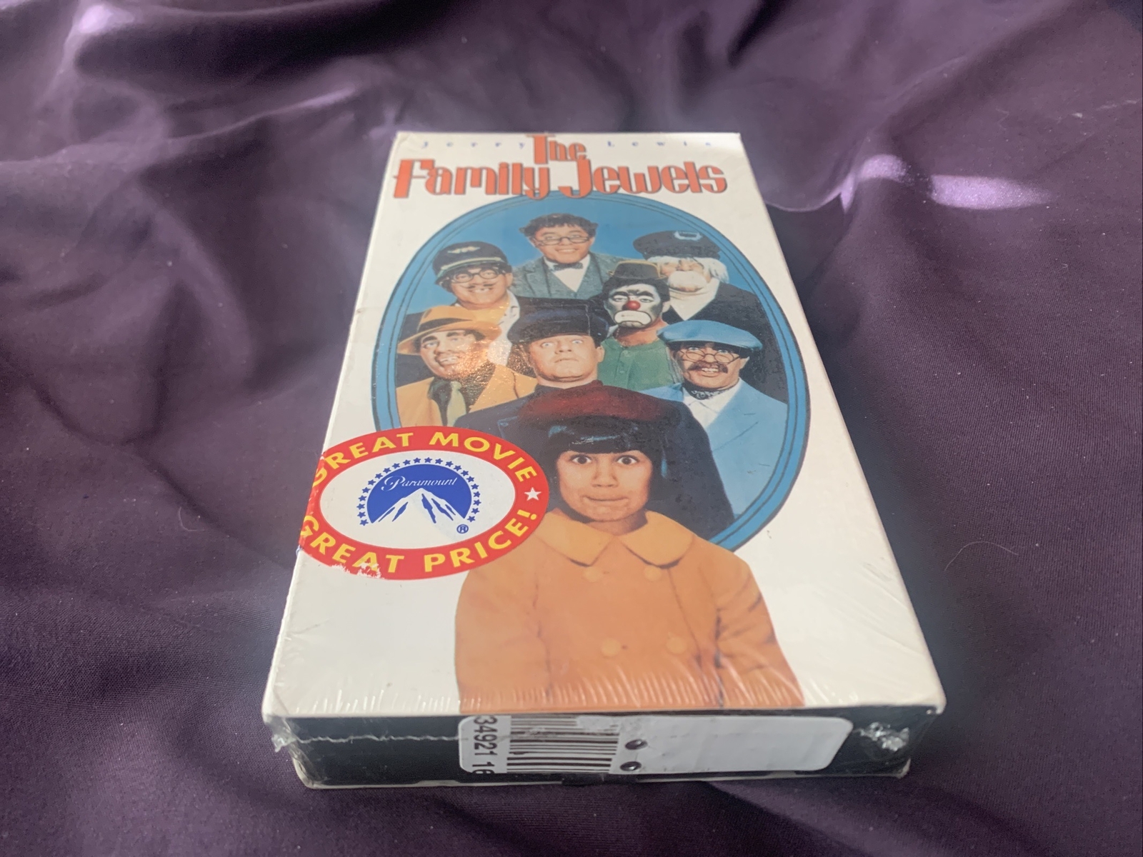 The Family Jewels (VHS, 1993) Jerry Lewis,Sebastian Cabot New Tear Plastic/Box