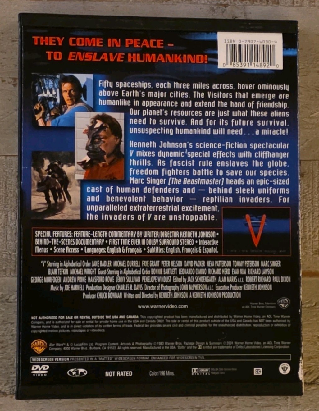 TV Sci-Fi 3-DVD Lot The Triangle / FlashForward / V The Original Miniseries