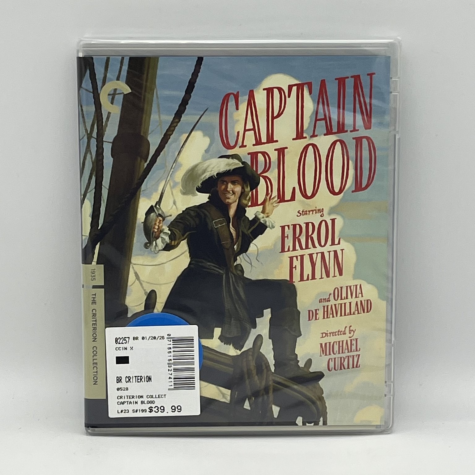 Captain Blood Blu-ray 1935 Criterion Collection Errol Flynn Michael Curtiz NEW