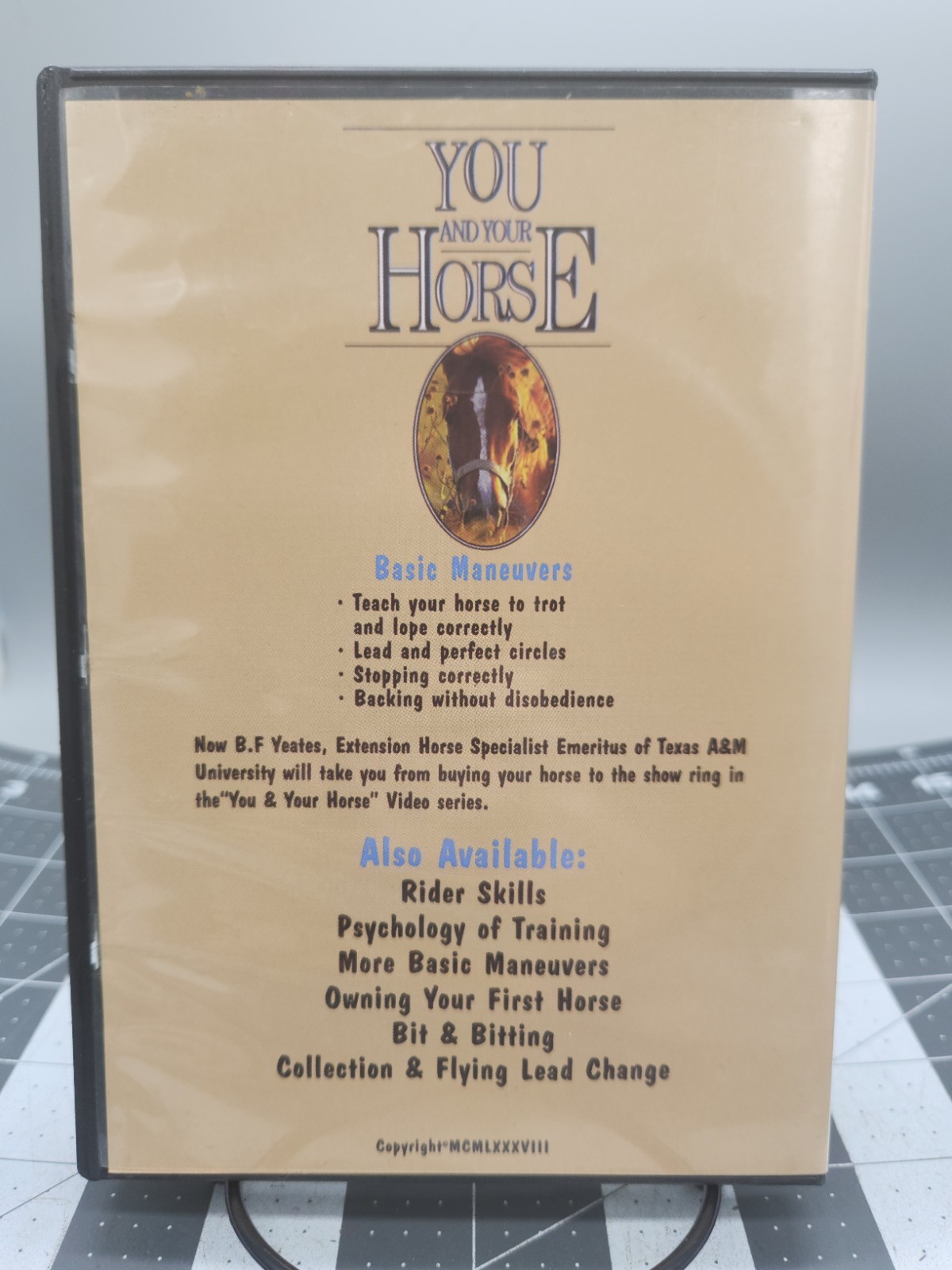 You and Your Horse- B.F Yates- 3 DVD Set- Basic Maneuvers And Rider Skills