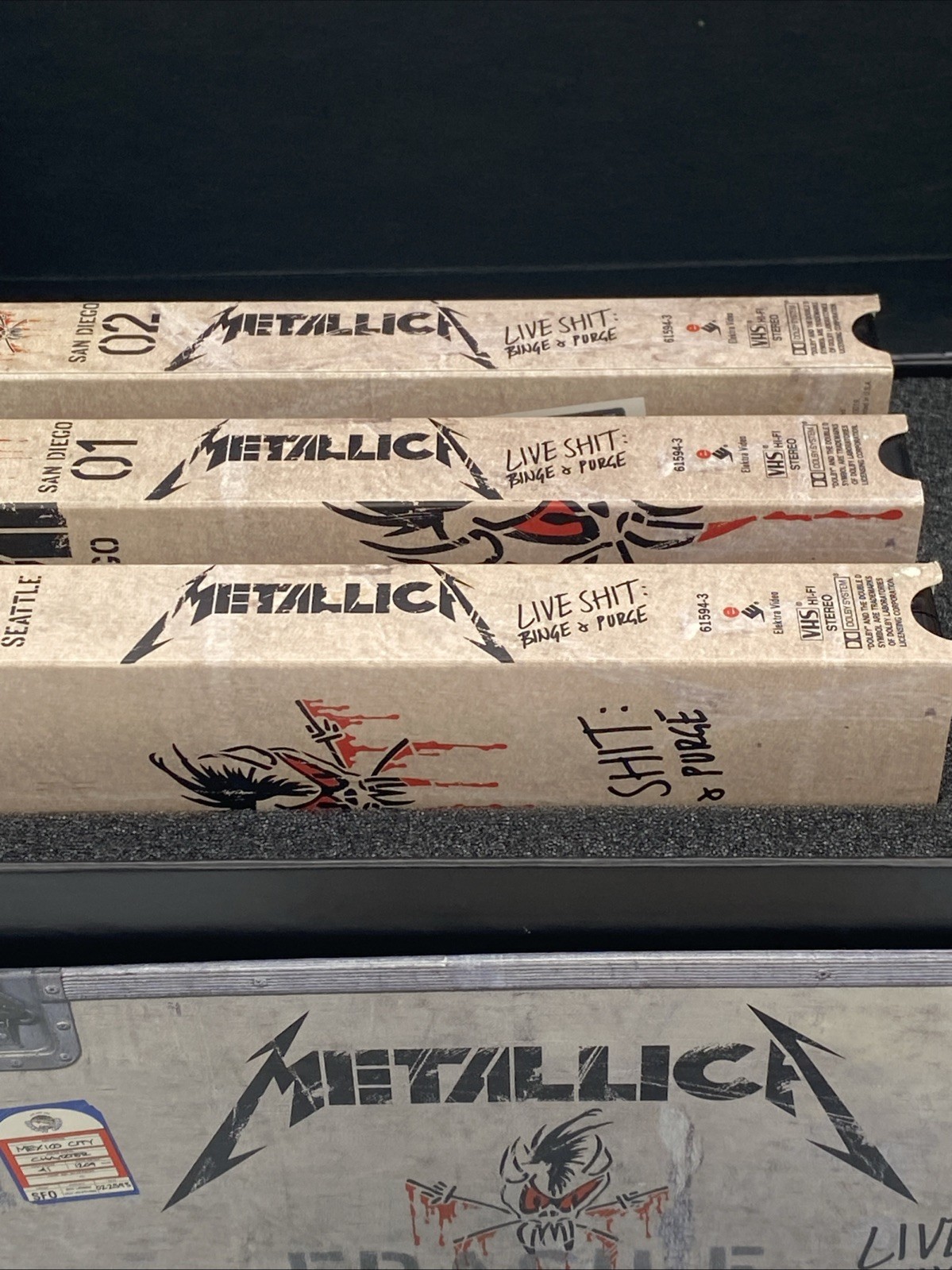 Metallica Live Shit Binge & Purge VHS Box Set 1993
