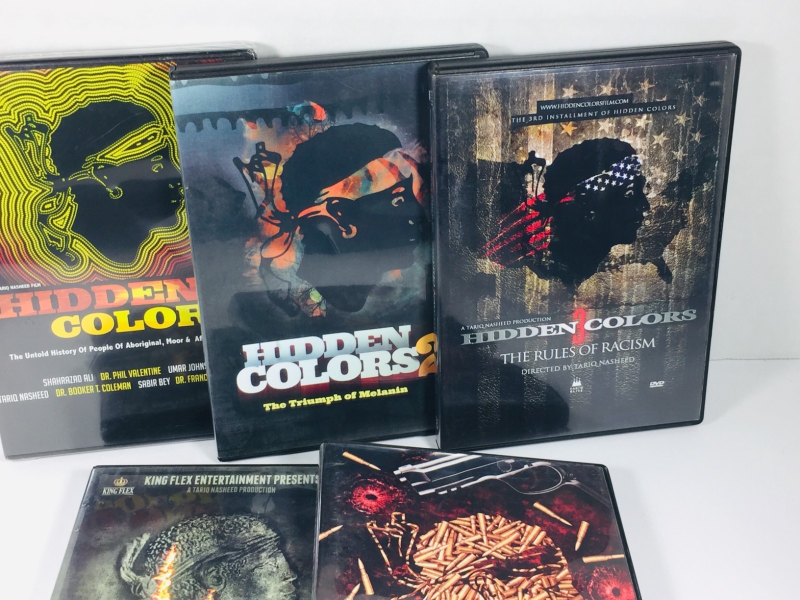 “HIDDEN COLORS” (TARIQ NASHEED) DVD SET (1-5) 1 2 3 4 5 (1 SEALED) KING FLEX++++