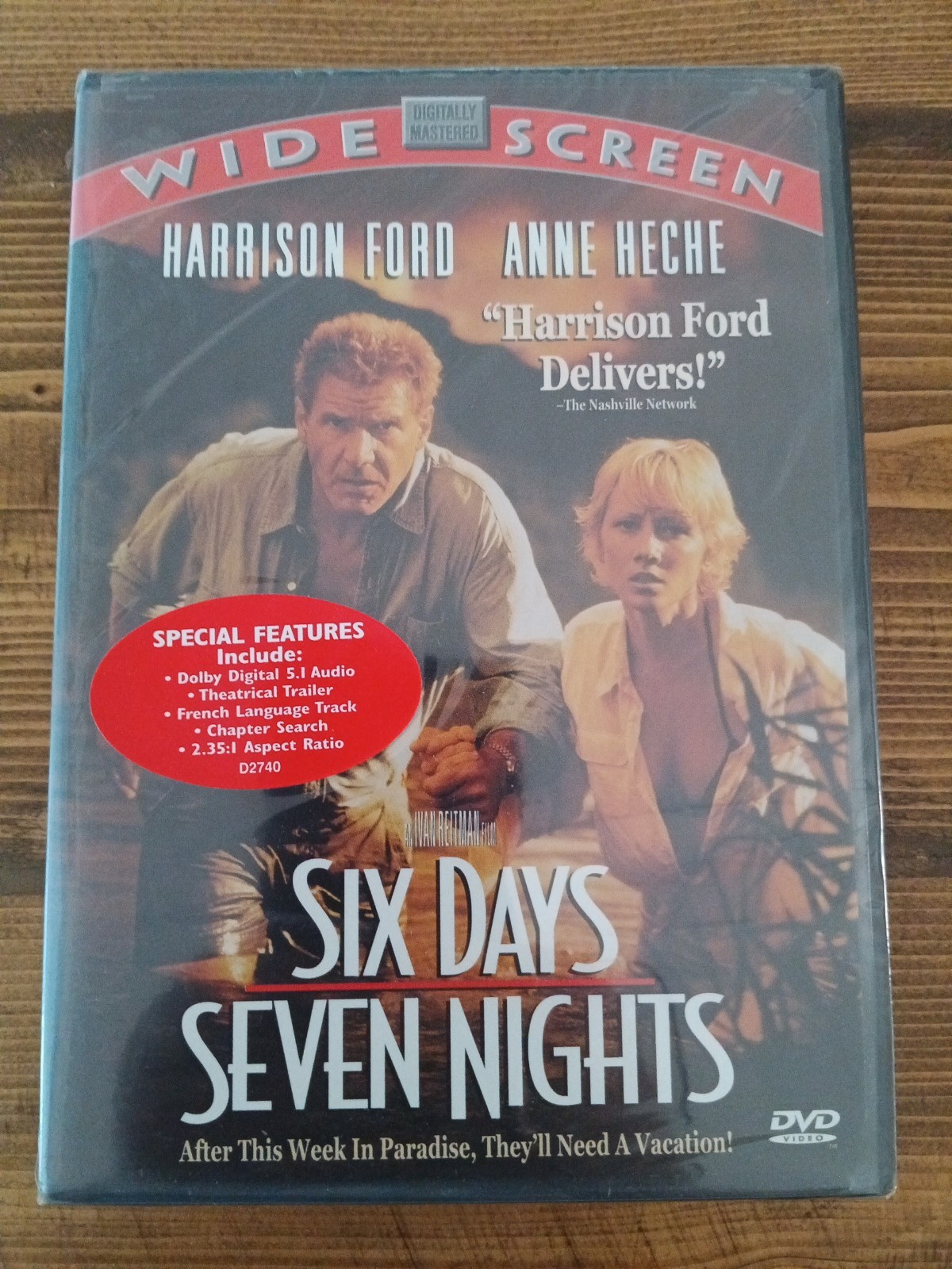 Six Days Seven Nights DVD Harrison Ford Anne Heche NEW Ivan Reitman Touchstone