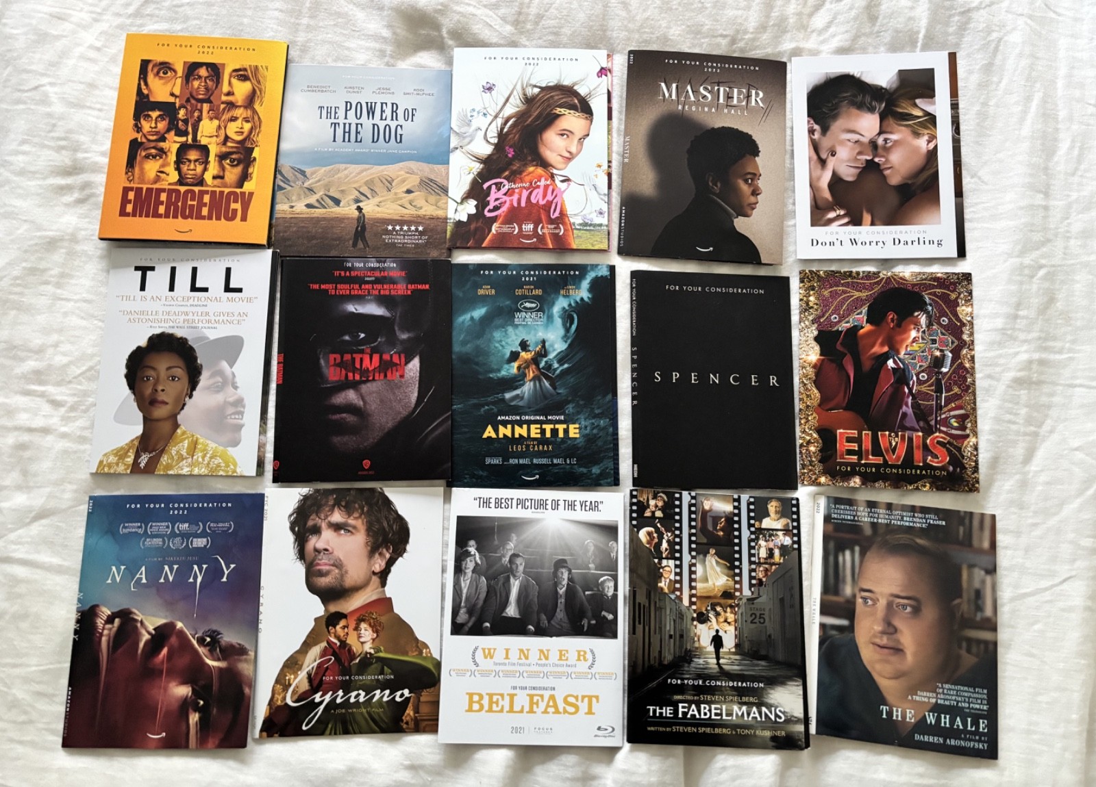 FYC Screener DVD 30+ Movie Lot Till Annette Belfast Batman Nanny Emergency Birdy