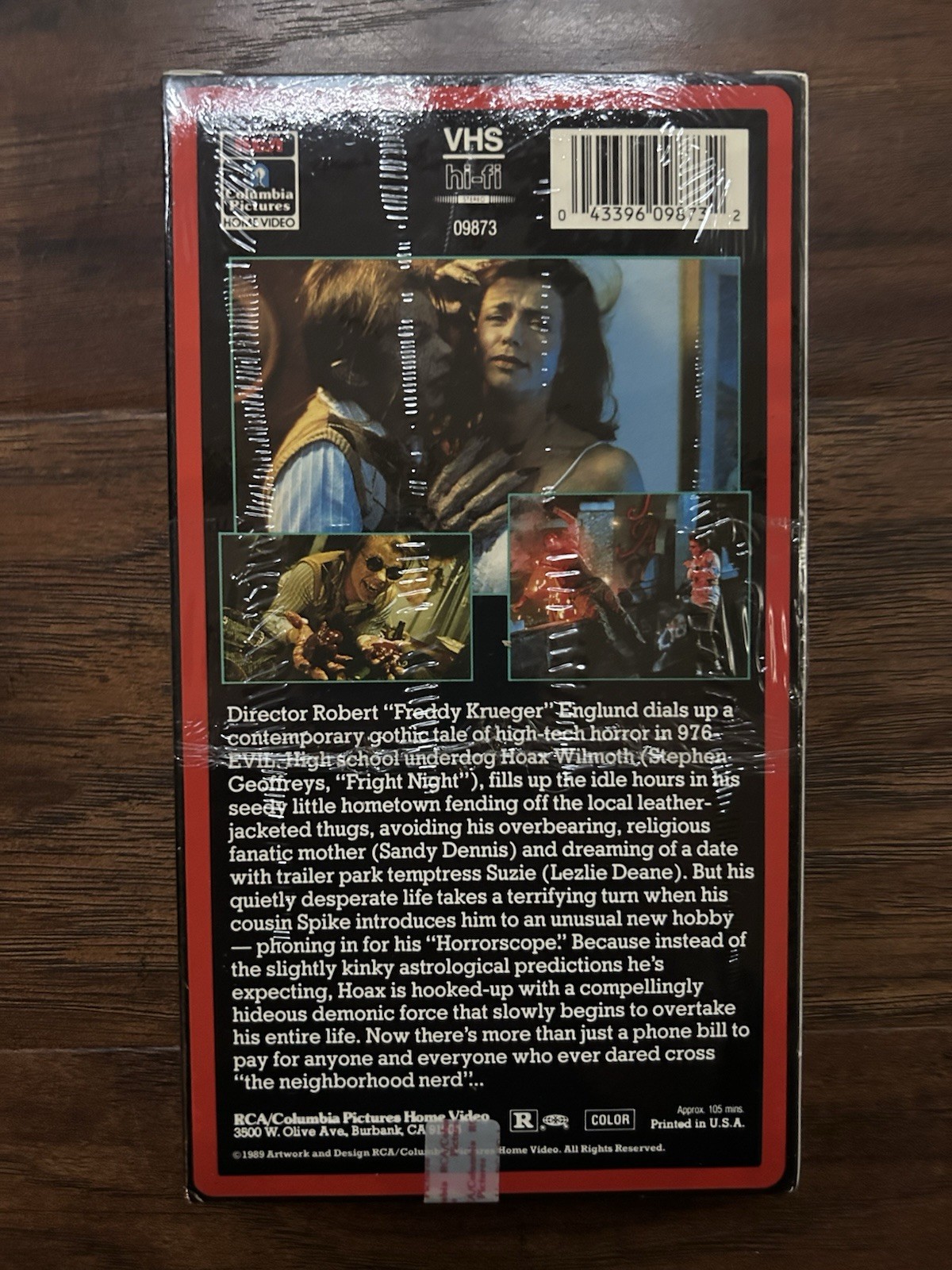 Horror VHS976-EVIL Robert Englund 1988 with previously unreleased footage Untest