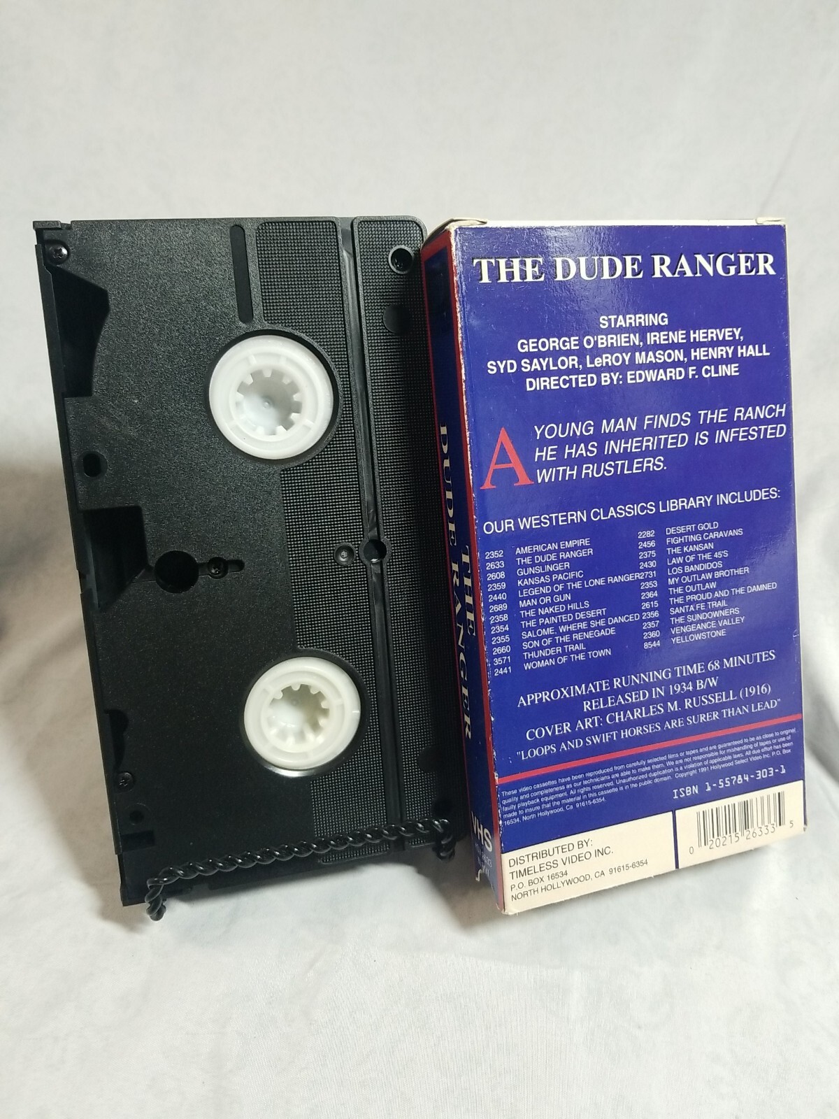 The Dude Ranger RARE Zane Grey George O’Brien Classic Western VHS
