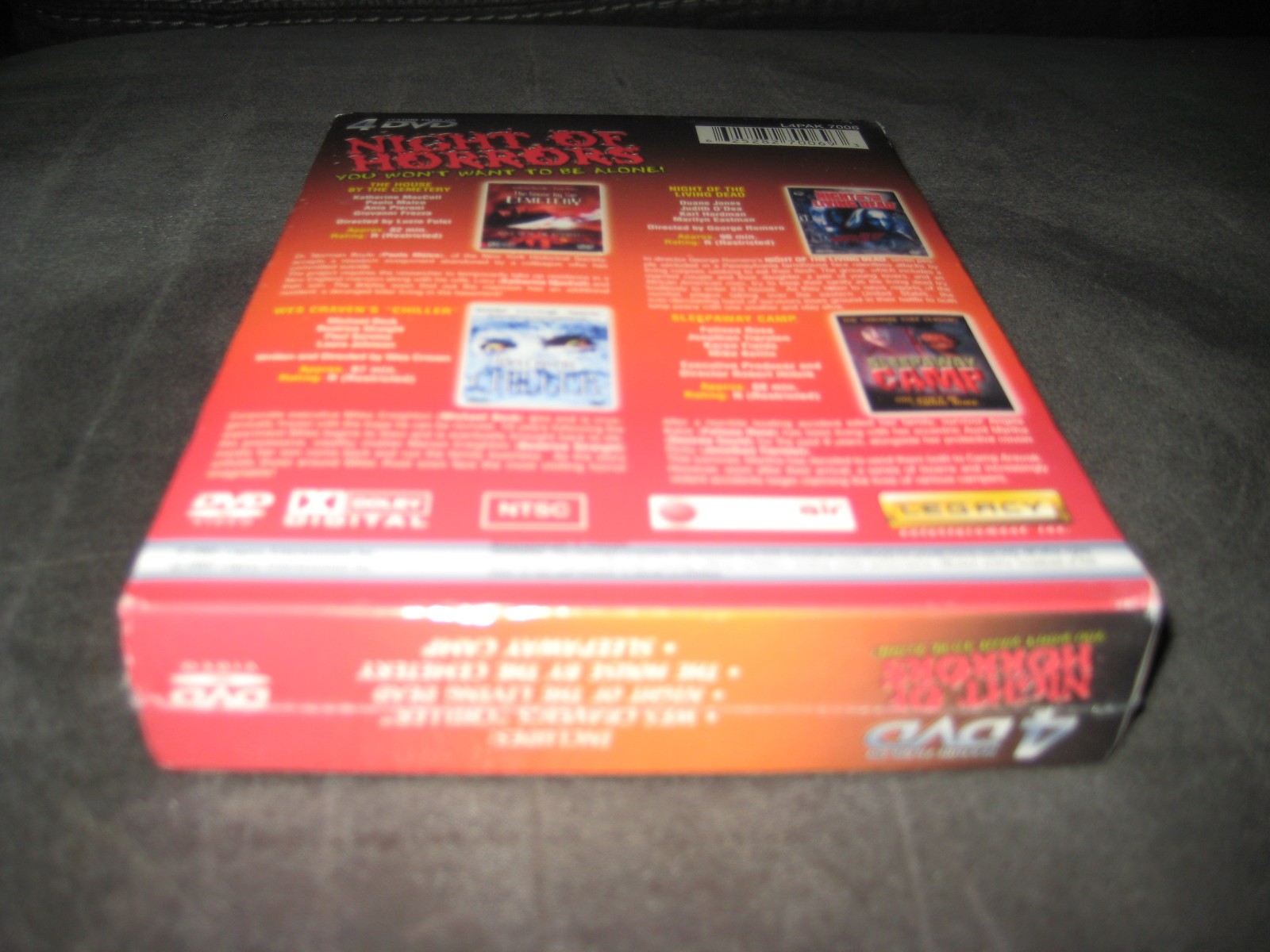 NIGHT OF HORROR 4 FILM COLLECTION (DVD 2003) BRAND NEW – RATED R – HORROR