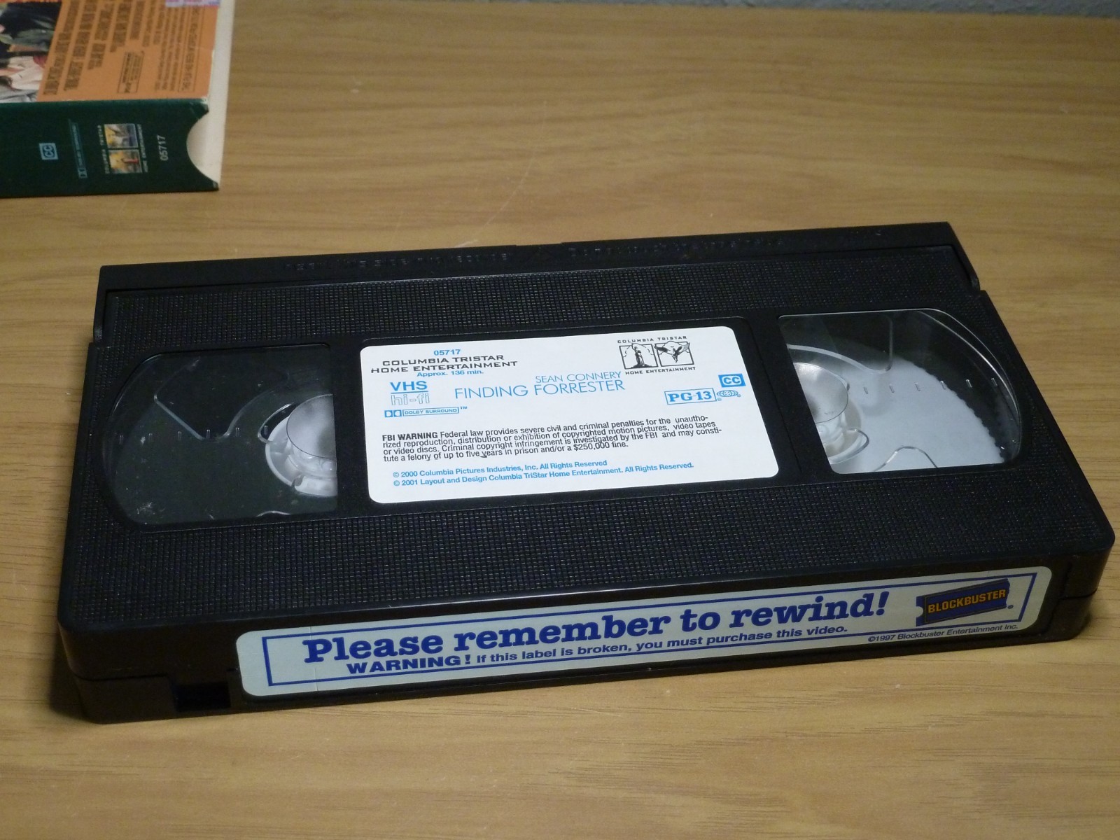 Finding Forrester (VHS 2000) Sean Connery Gus Van Sant Director