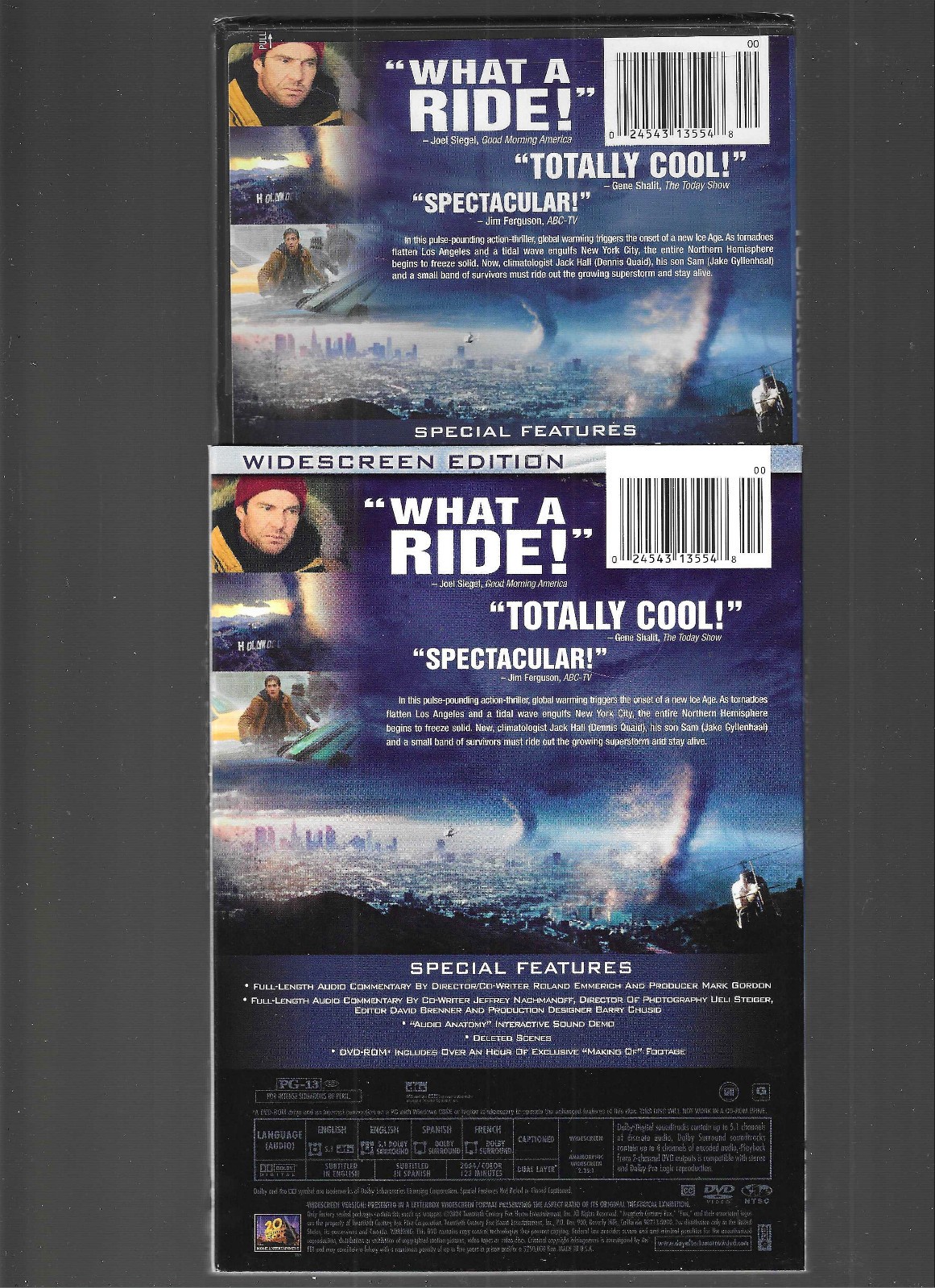 The Day After Tomorrow (DVD, 2004, Widescreen Edition) NEW Holographic Slipcase