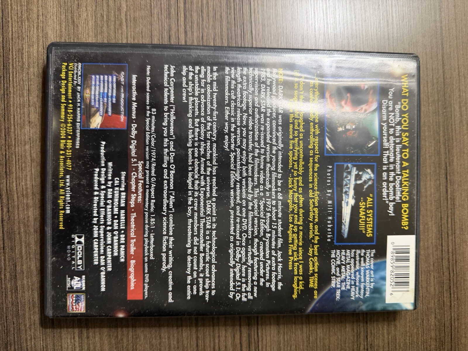 Dark Star: The Spaced-Out Spaceship-Special Edition DVD-Carpenter/O’Bannon-Cult