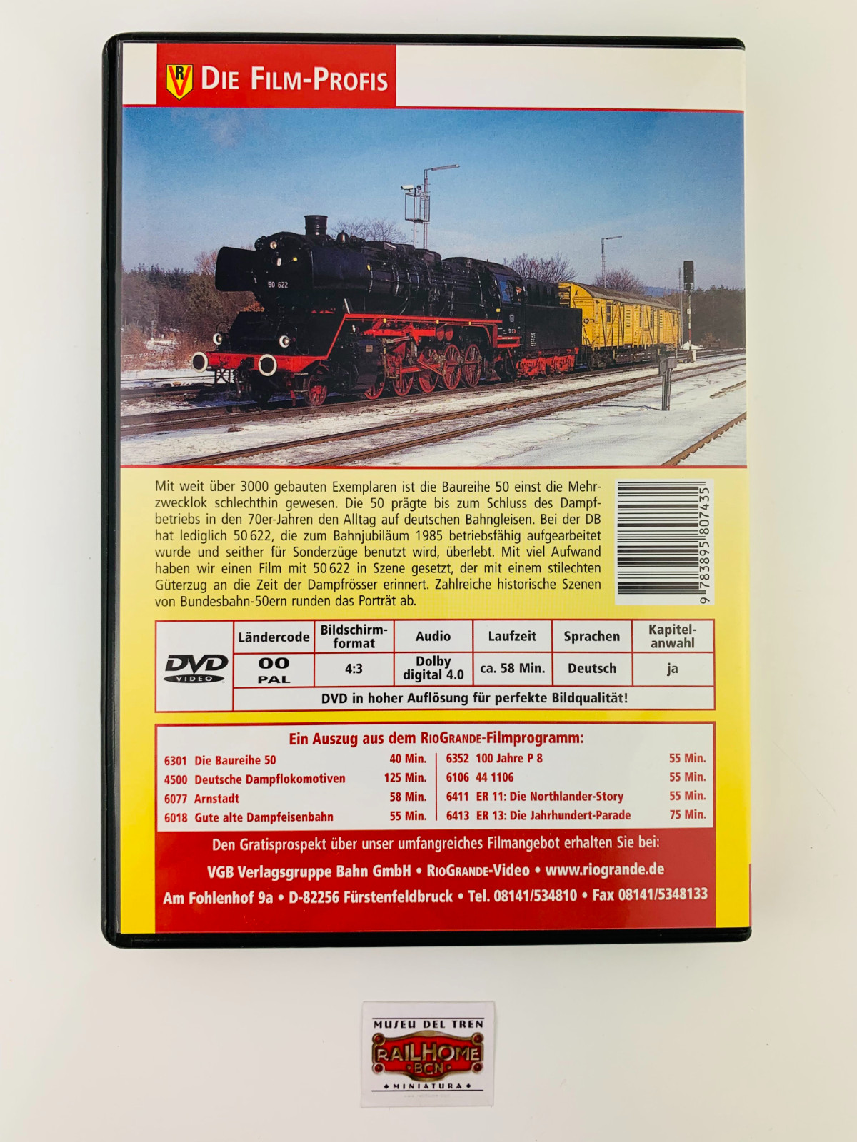RIO GRANDE VIDEOTECH DVD 6061 – 50 622 – 58 min. NEW!
