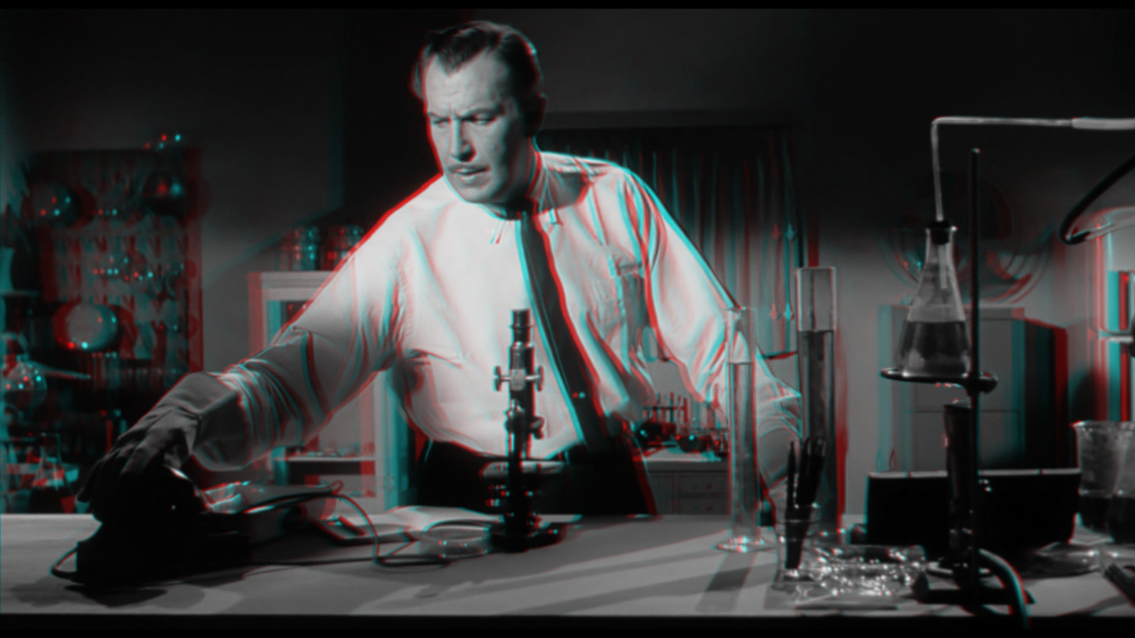 3D Blu-ray – The Bat 3D starring Vincent Price 1959, Digital 3D + Anaglyph 3D