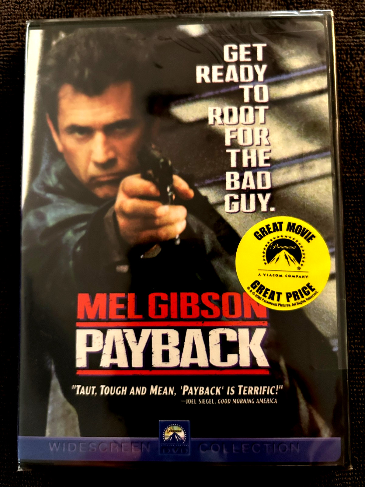 Payback (DVD 1999 Gangster, Crime NEW) Mel Gibson, Gregg Henry, Maria Bello
