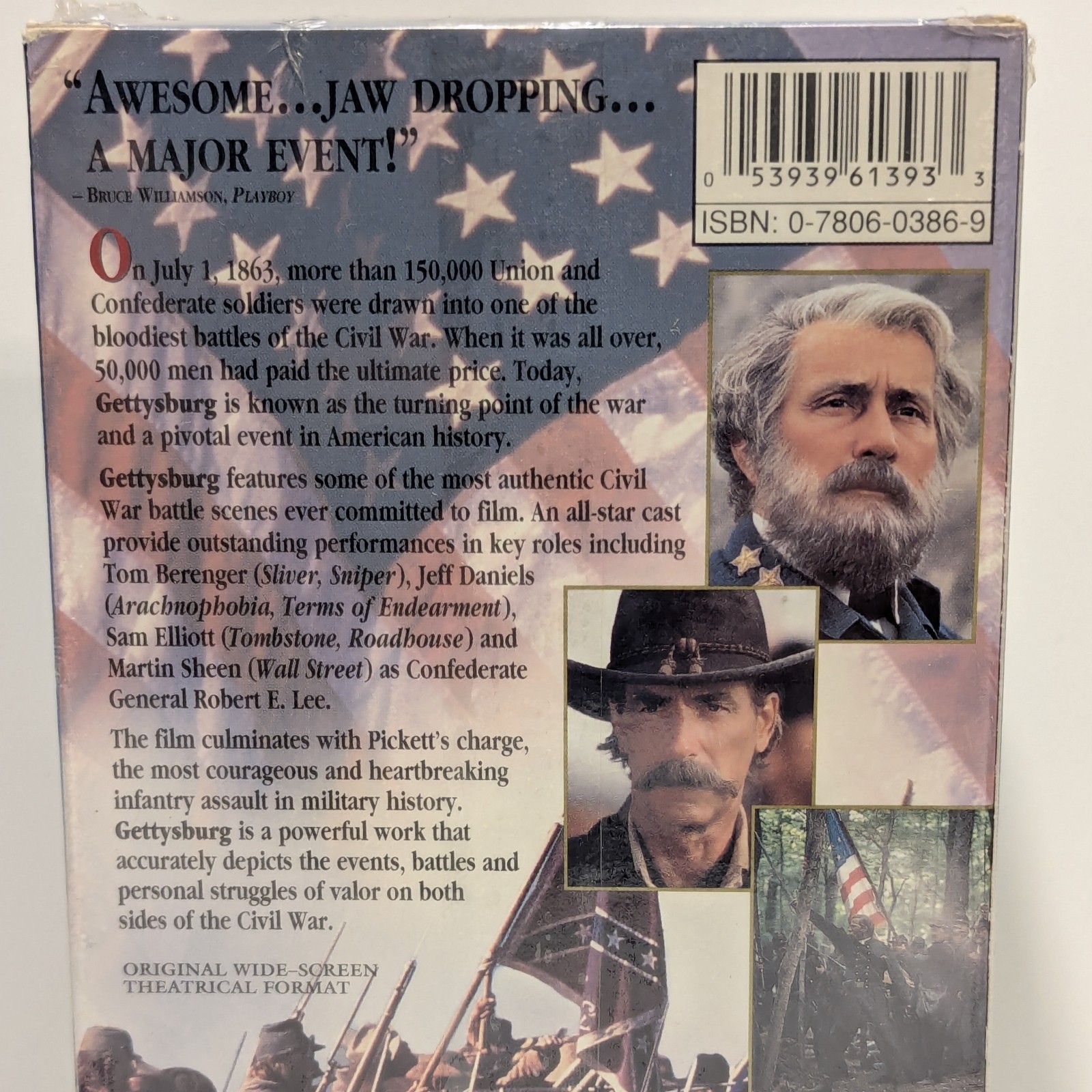 Gettysburg (VHS, 1993) 2-Tape Set – Brand New Factory Sealed – Mint Condition