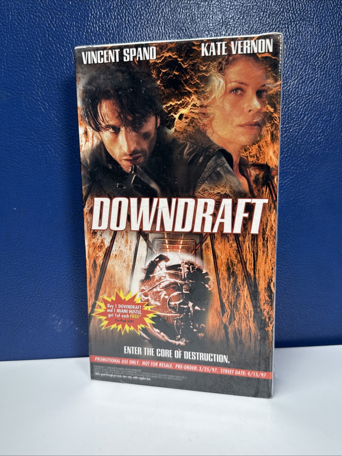 Miami Hustle /Downdraft VHS 1996 – Kathy Ireland Demo Sealed Rare!